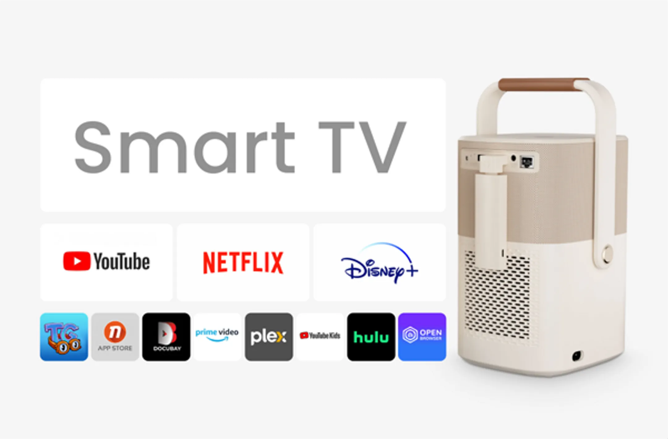 YABER Projecteur portable T2 Plus - Beige image