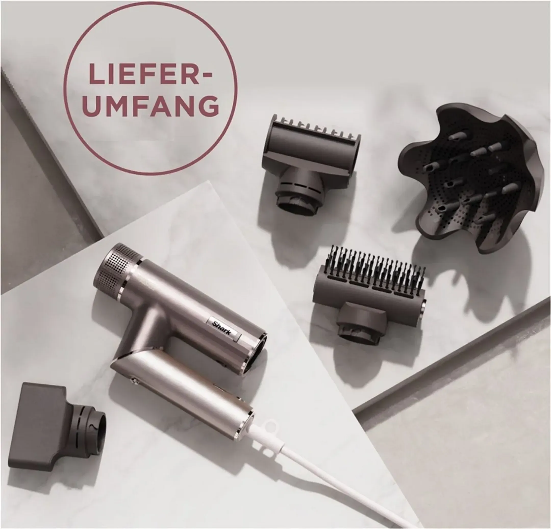 Shark 4-in-1-Haartrockner SpeedStyle Pro FLEX HD542EU image