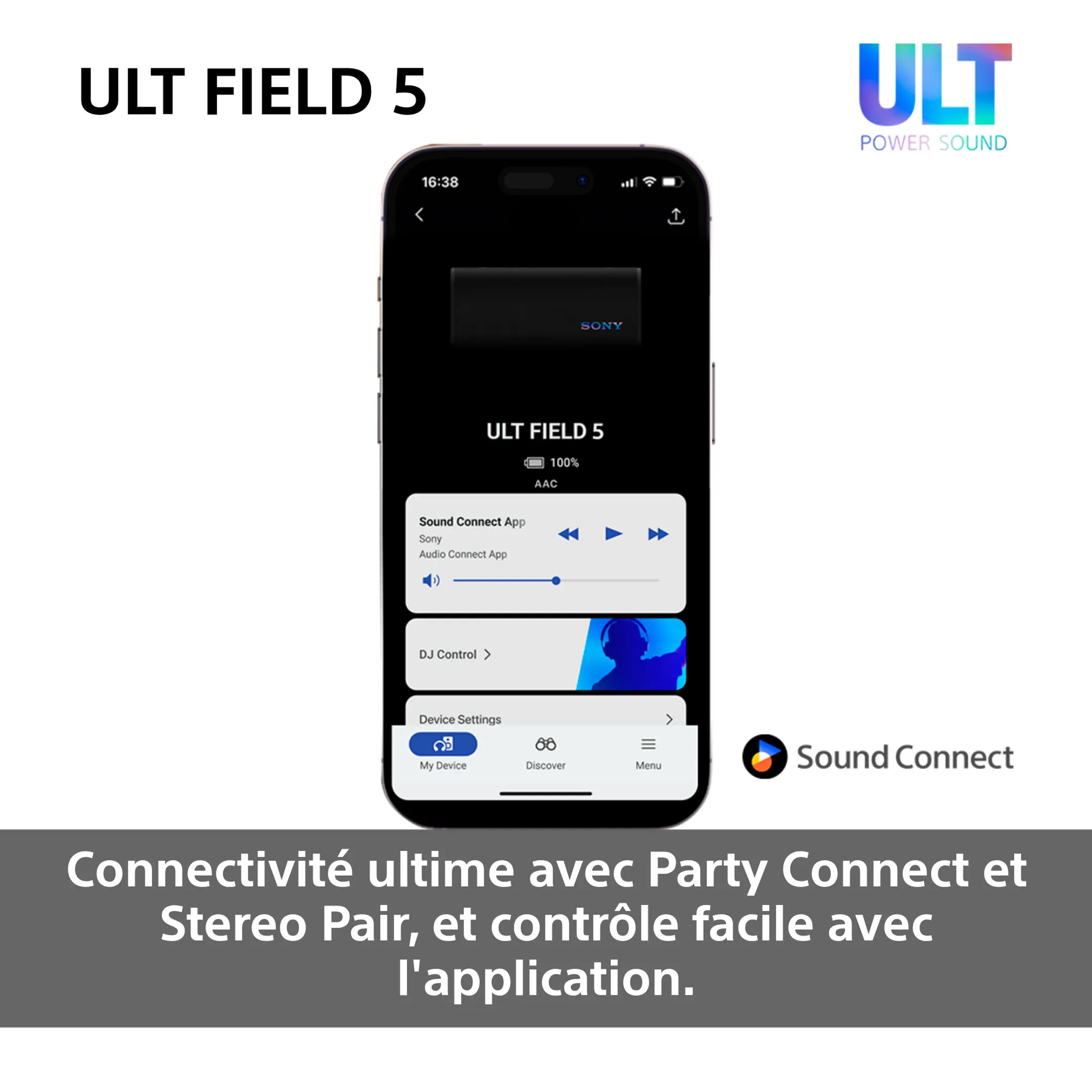 Sony Enceinte Bluetooth ULT Field 5 - Noir image