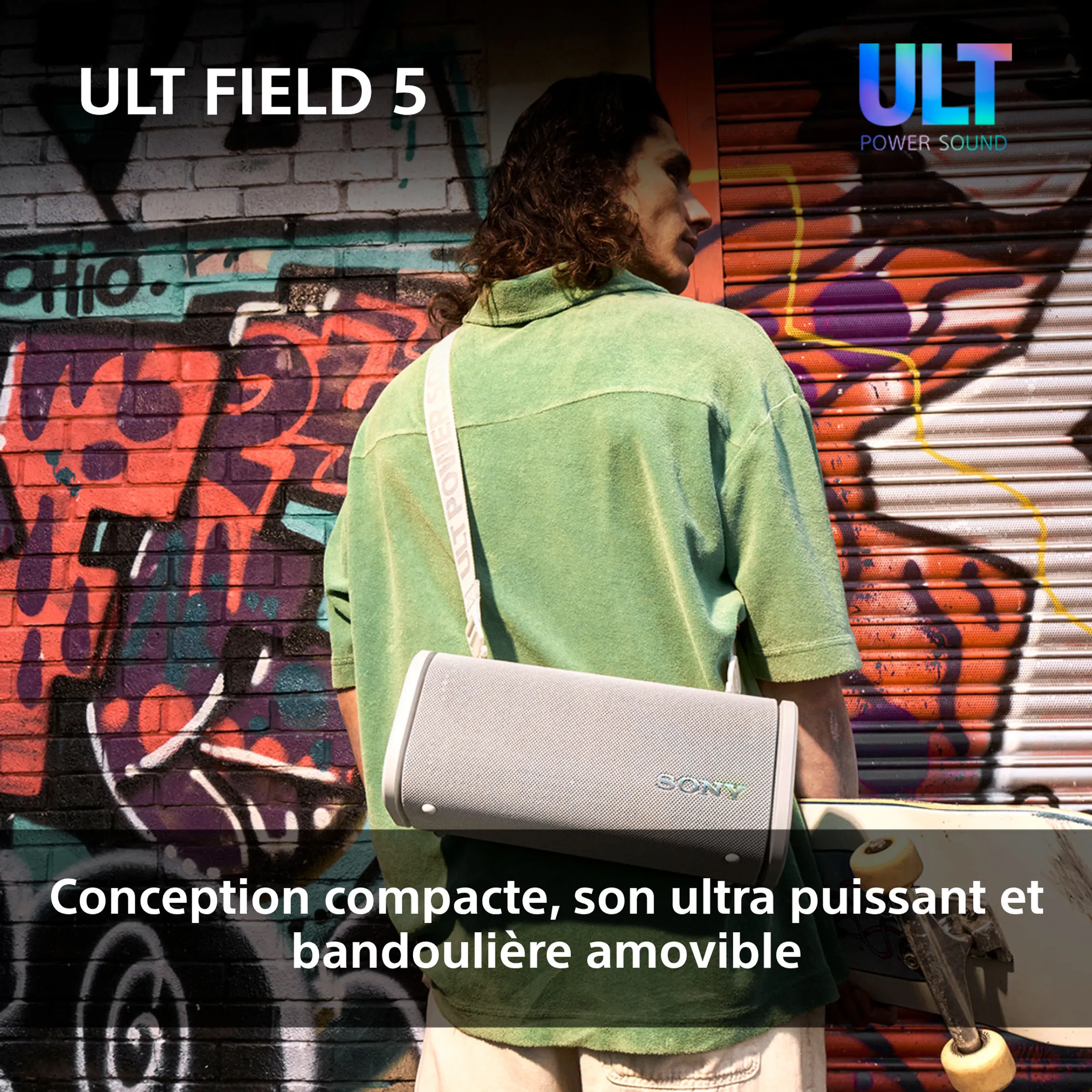 Sony Enceinte Bluetooth ULT Field 5 - Blanc cassé image