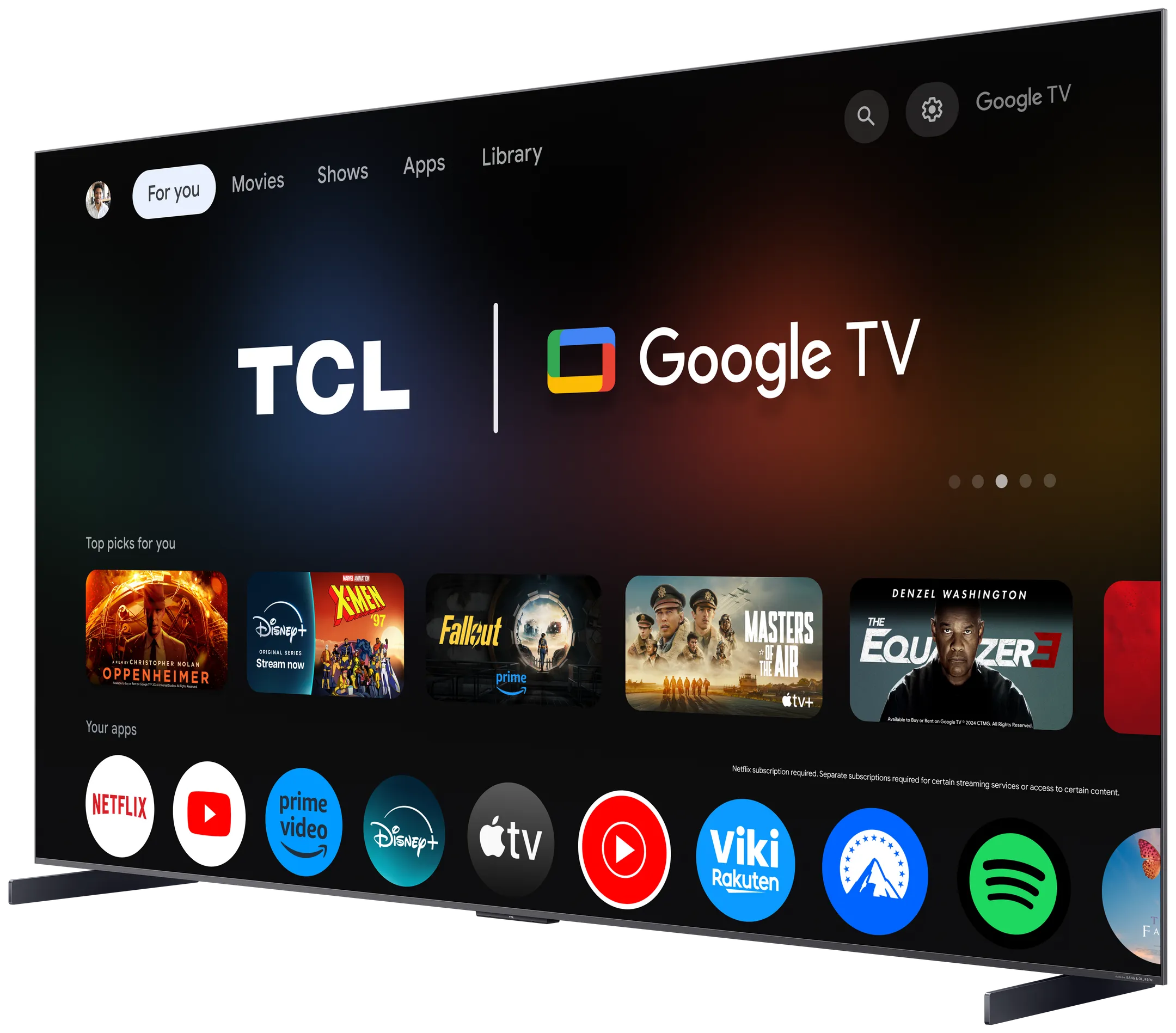 TCL TV QD Mini-LED 4K 98C89K - 98 pouces image