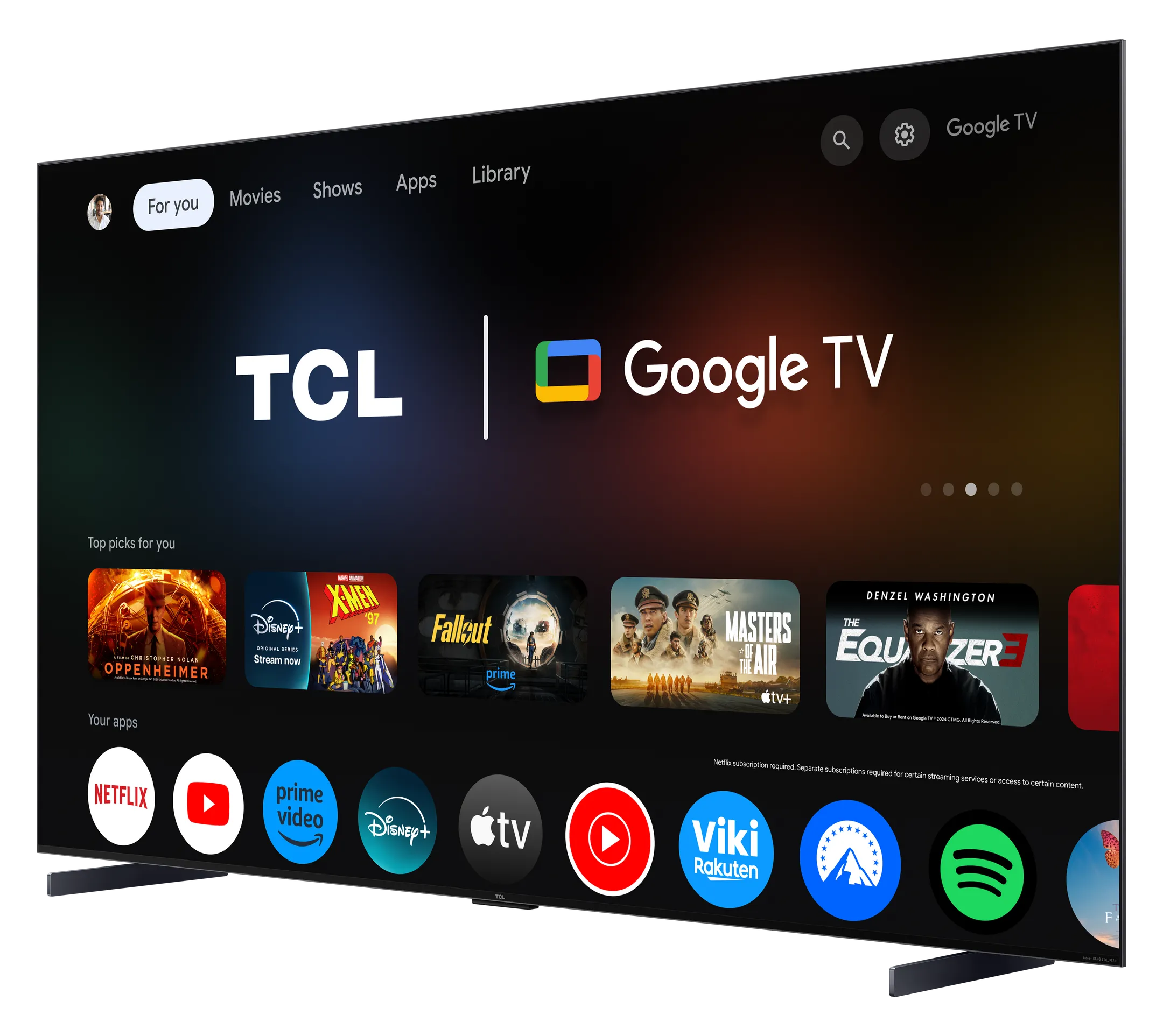 TCL TV QD-Mini LED 4K 98C79K - 98 pouces image