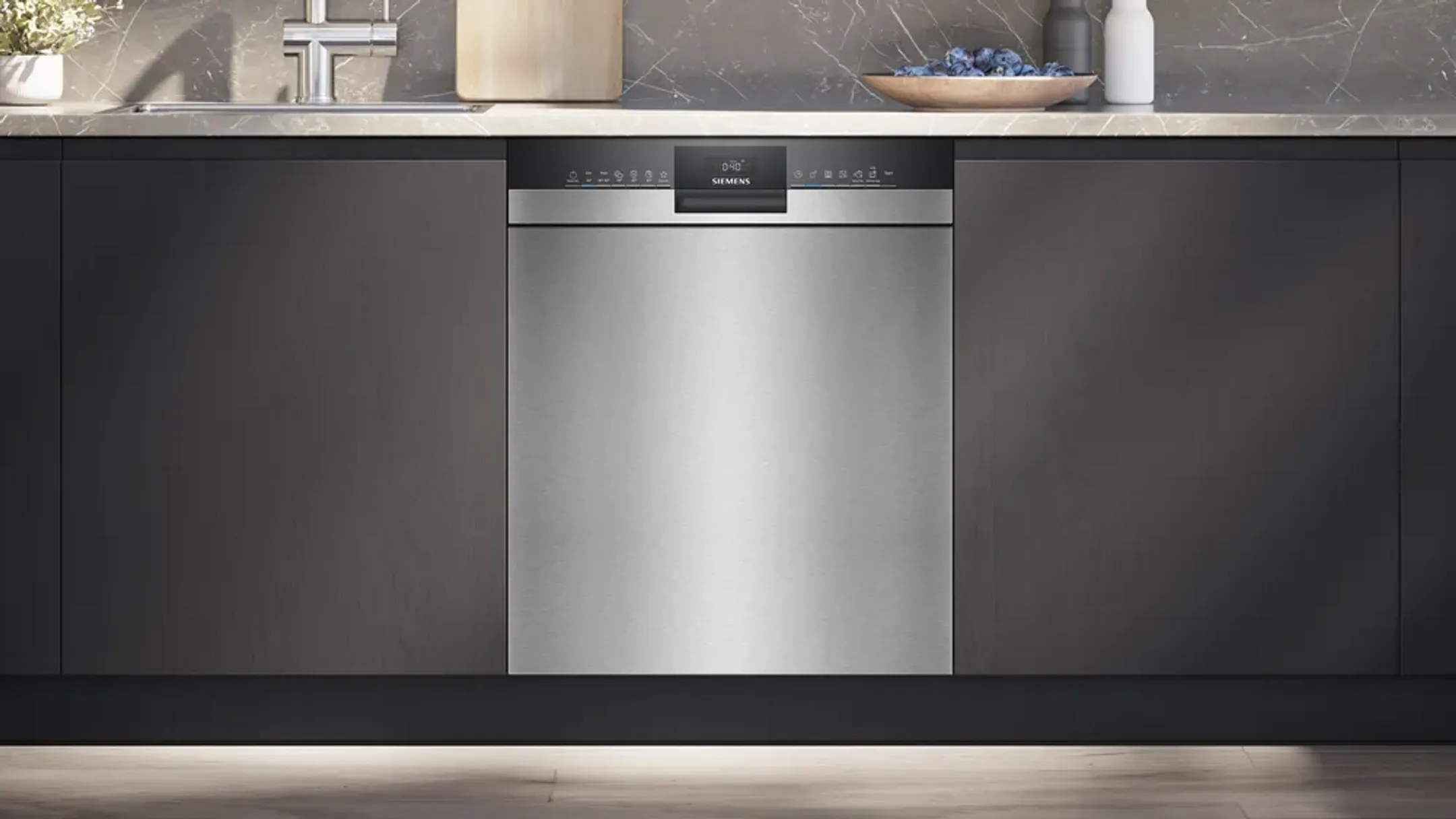 Siemens Semi built-in dishwasher iQ300 SN43ES04TE image