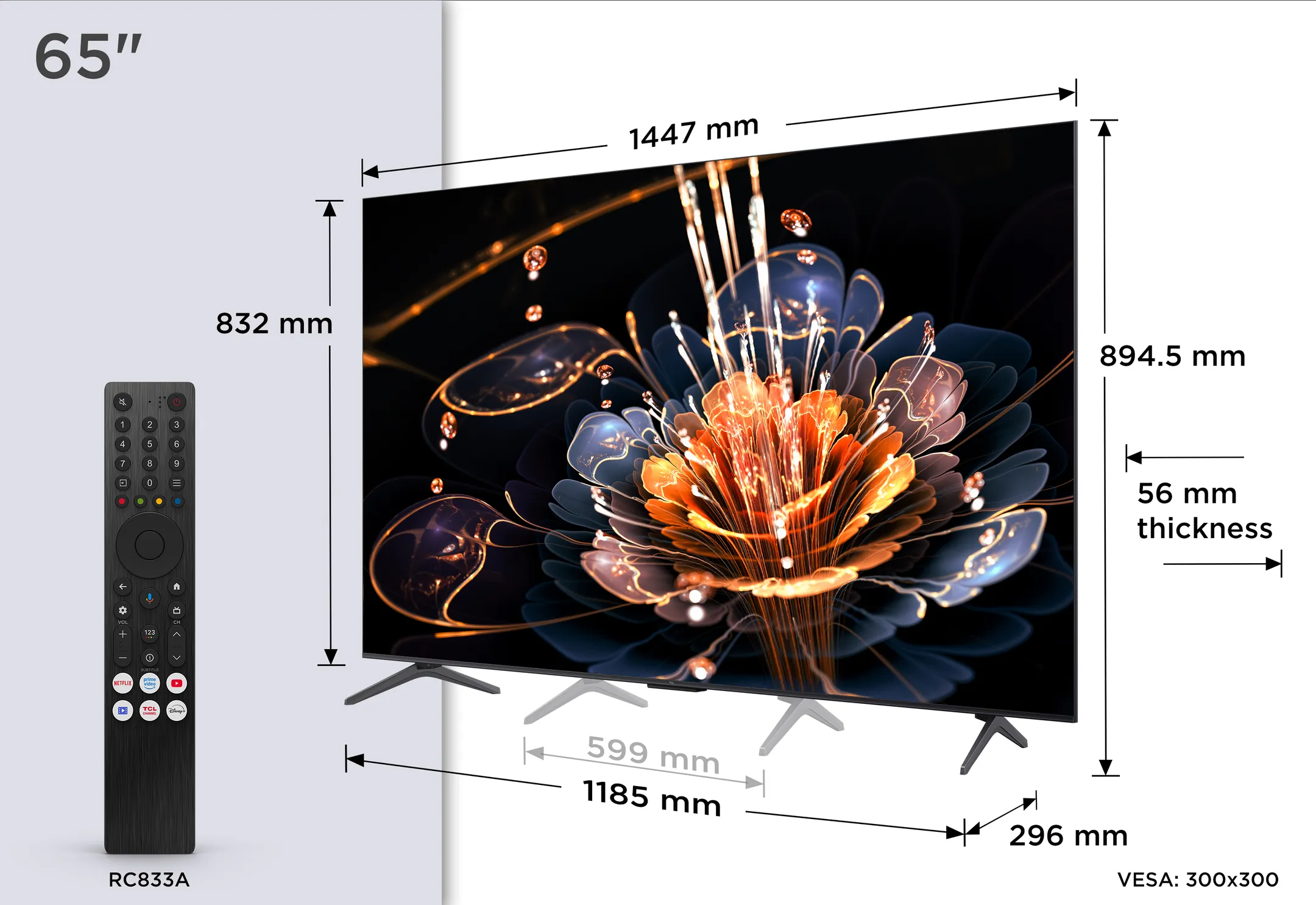 TCL TV QD-Mini LED 4K 65C69KS - 65 inches image