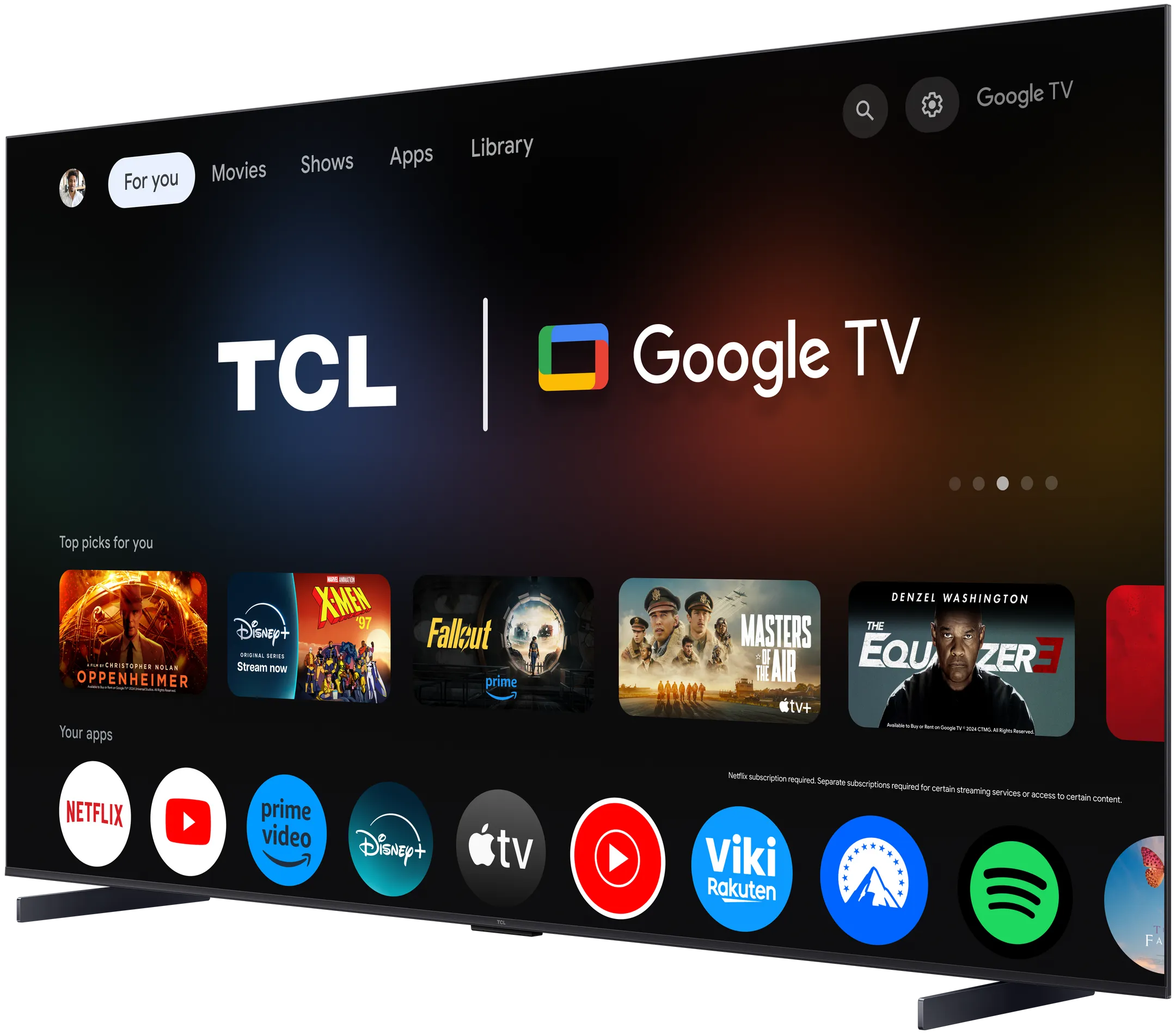 TCL TV QD-Mini LED 4K 50C69KS - 50 zoll image