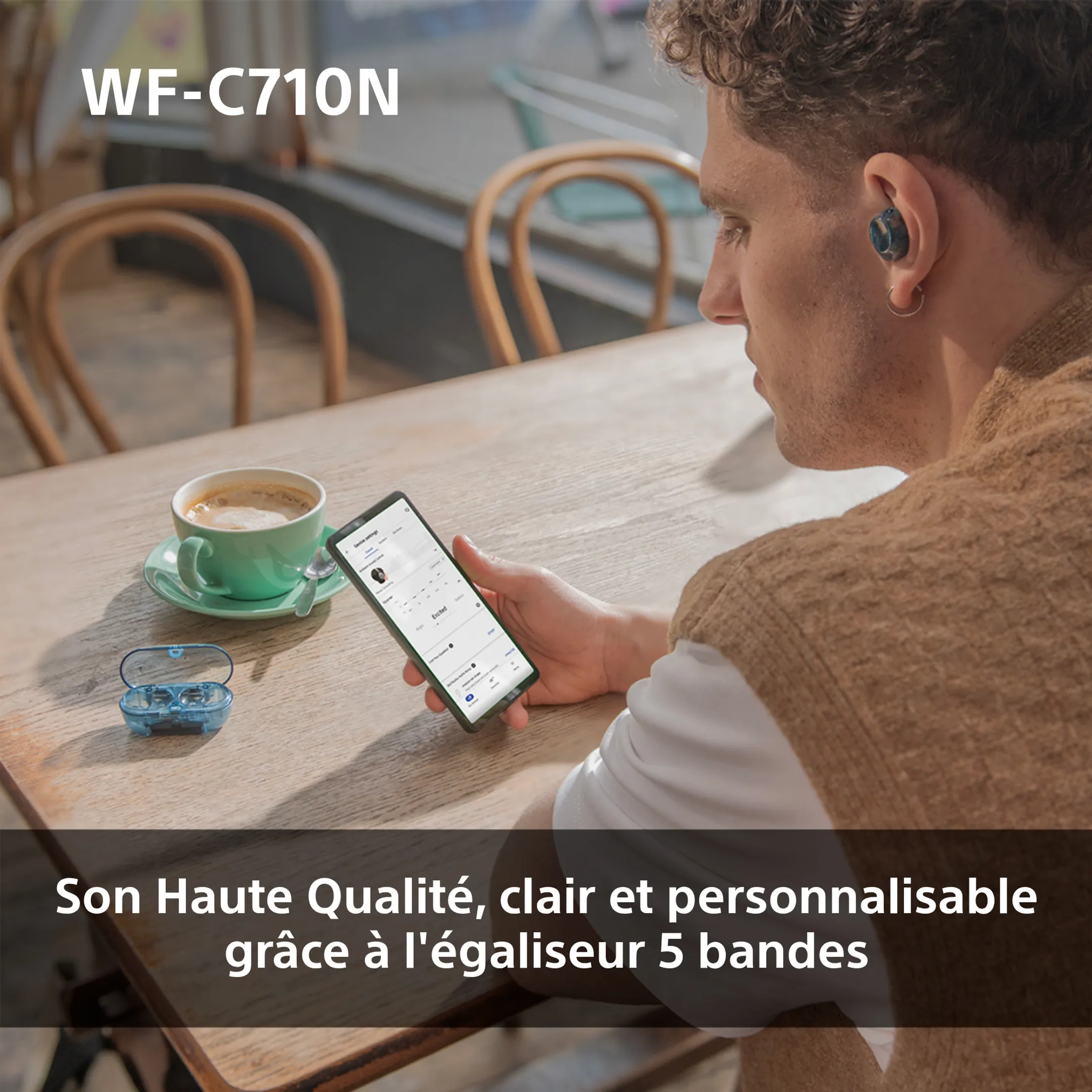 Sony Écouteurs sans fil WF-C710N - Noir image