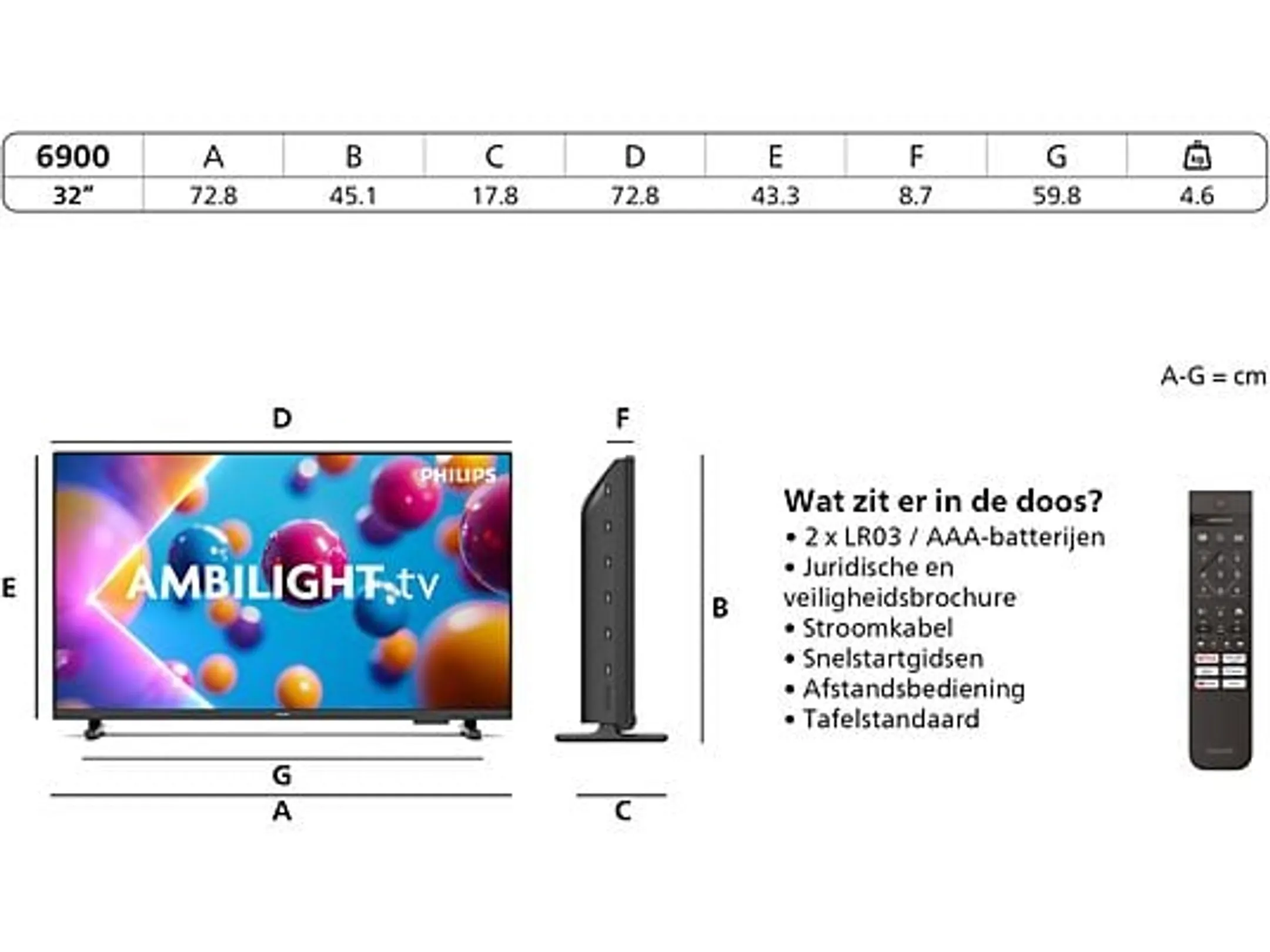 Philips TV LED Full HD Ambilight 32PFS6900/12 - 32 pouces image