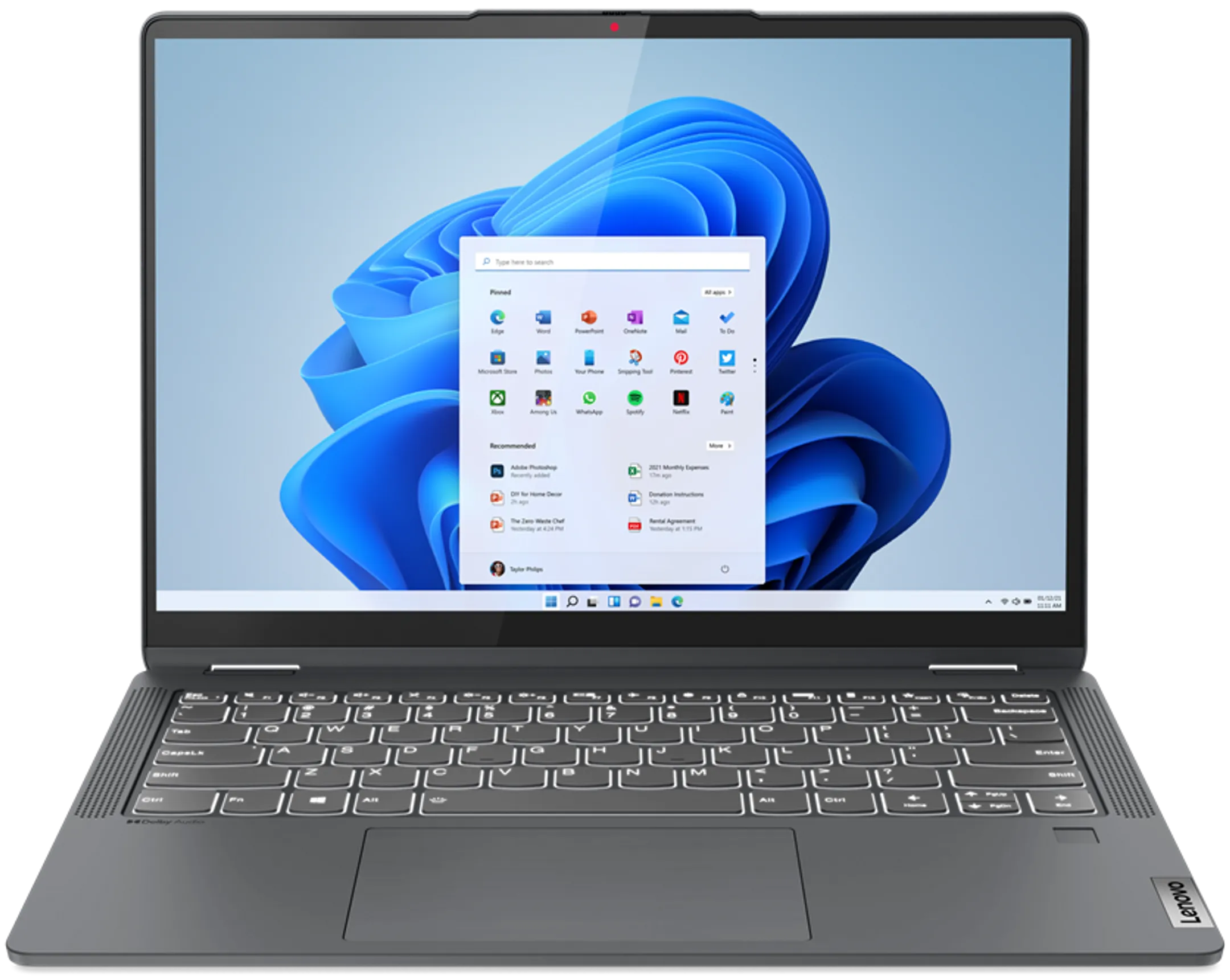 Laptop 2-in-1 IdaPad Flex 5 i5 16GB 512GB SSD - QWERTZ - 14IAU7