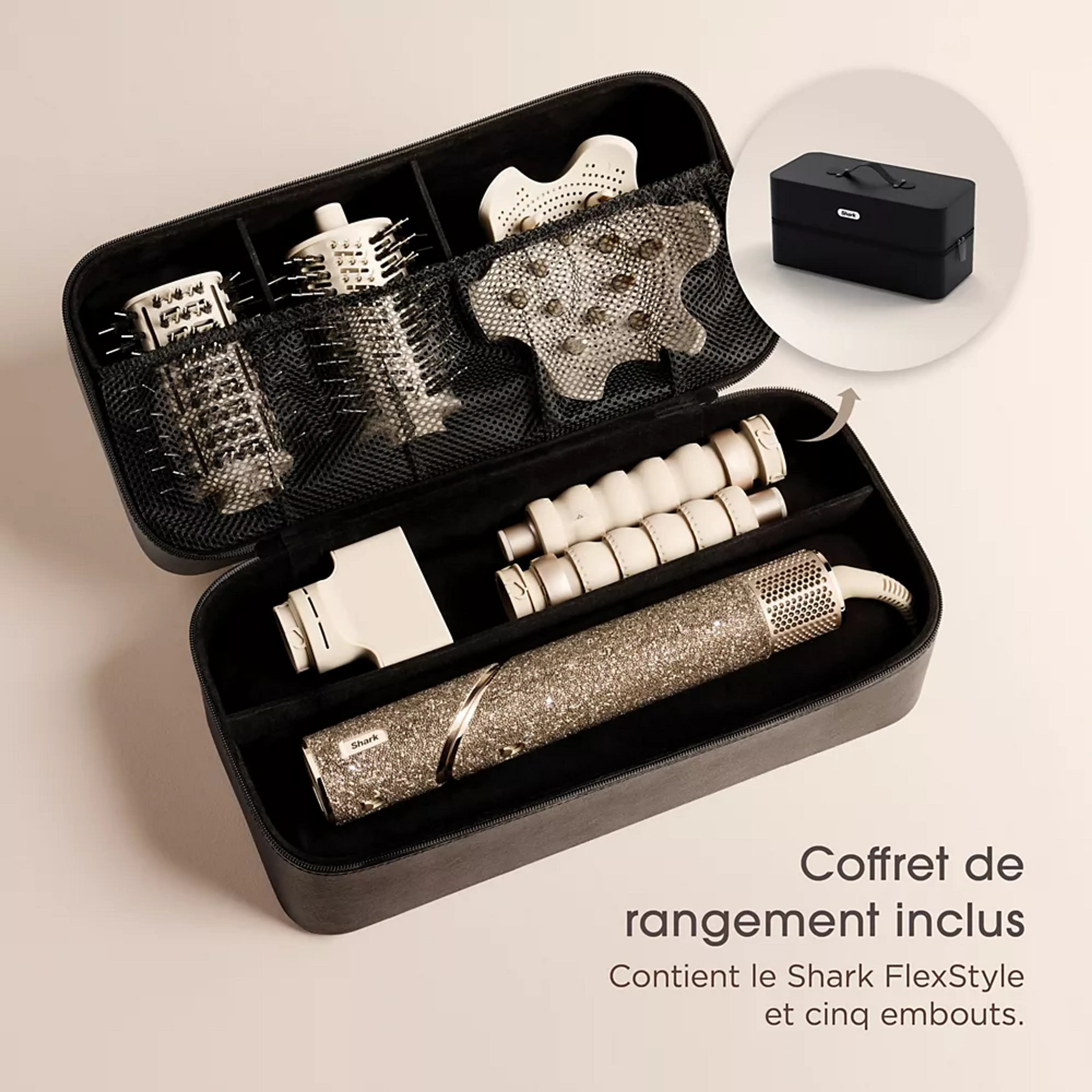 Shark Multistyler 5-en-1 Flexstyle HD446JSEU - Diamant Champagne image