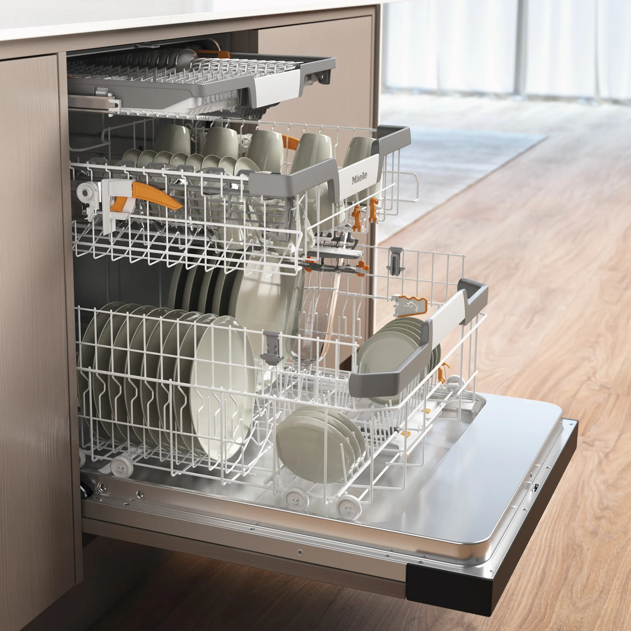 Miele Lave-vaisselle semi-encastrable G 7210 SCi Noir obsidien image