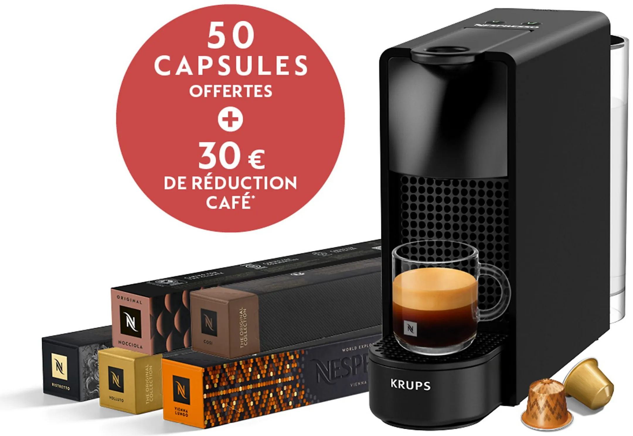 Machine à café Nespresso Mini Limited edition Original Pack - Piano Noir