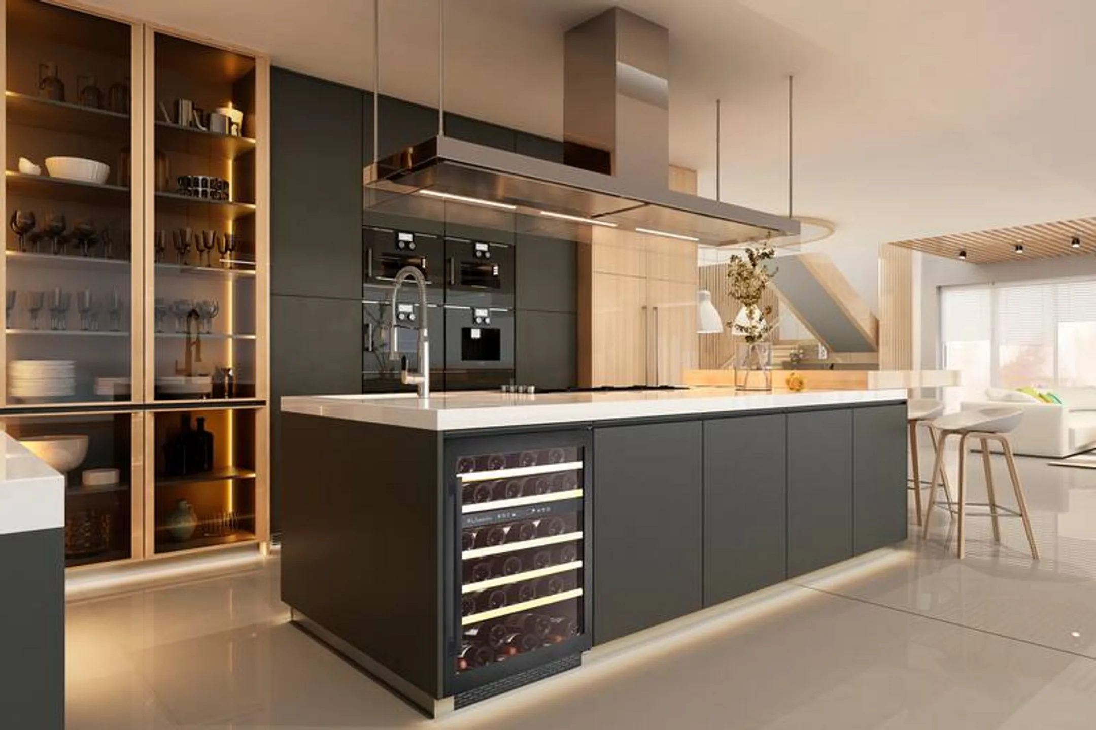 La Sommelière Einbau-Weinkühlschrank LSBU51DB2 - 51 Flaschen image