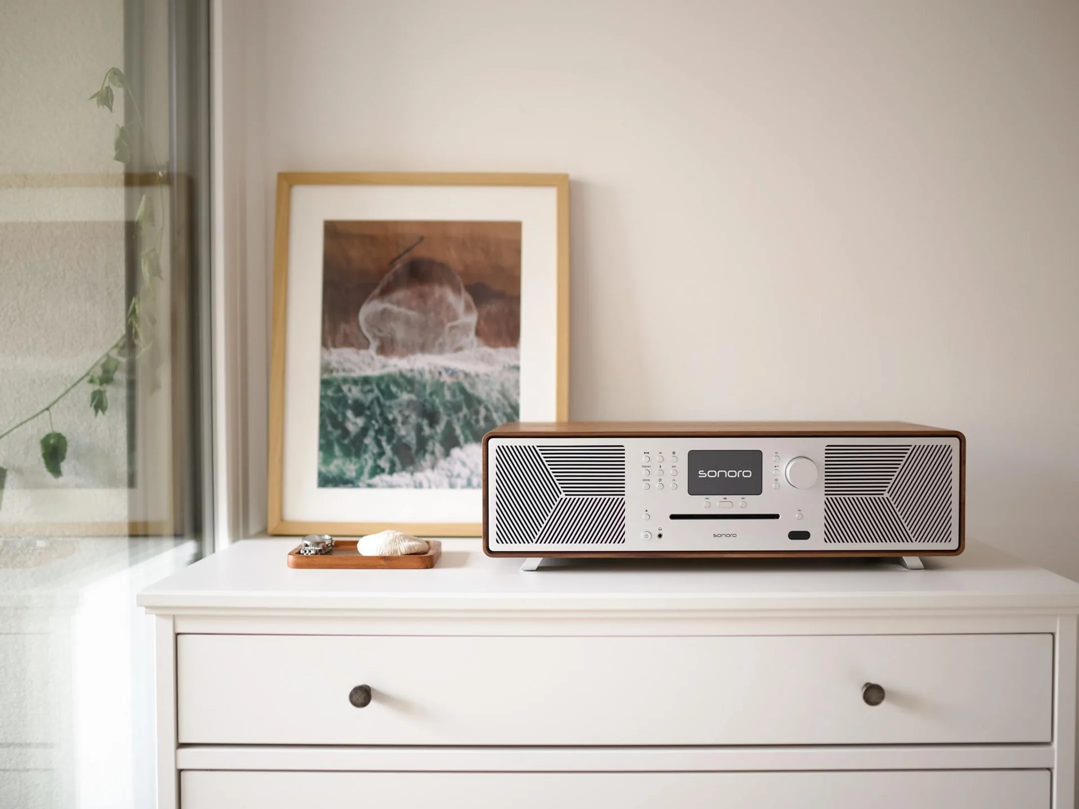 SONORO Internet Radio All-in-One Meisterstück (Gen.2) - Walnut/Silver image