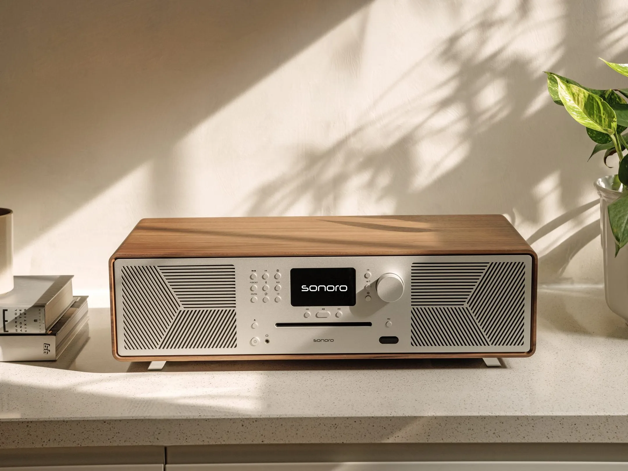 SONORO Internet Radio All-in-One Meisterstück (Gen.2) - Walnut/Silver image