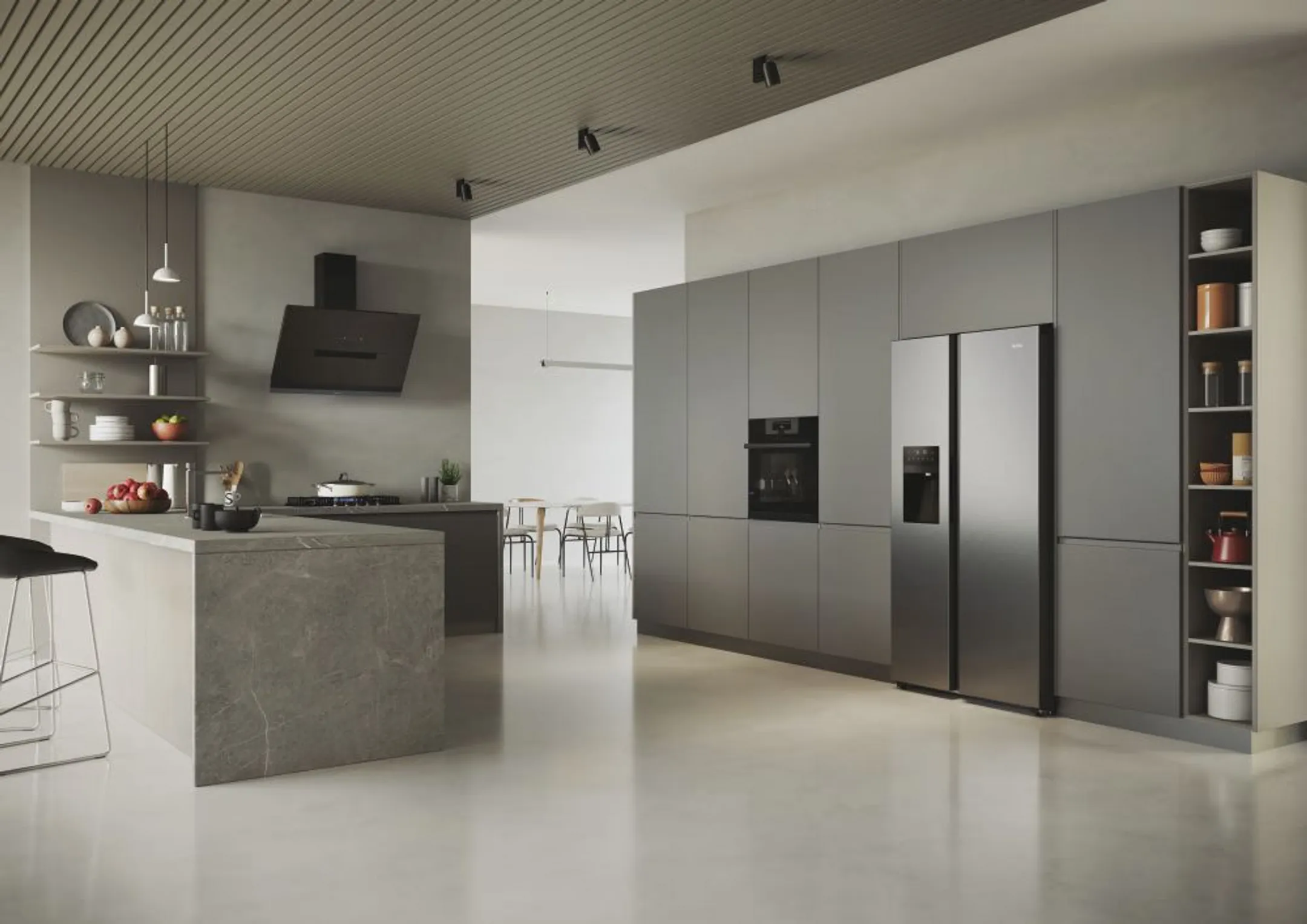 Haier Frigo américain SBS 90 Series 5 HSR5918DIMP image