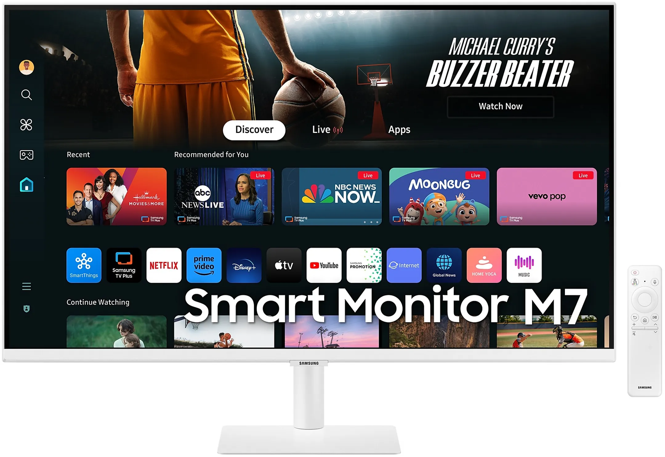 Samsung 32" UHD Smart Monitor M7 M70D LS32DM703UUXEN image