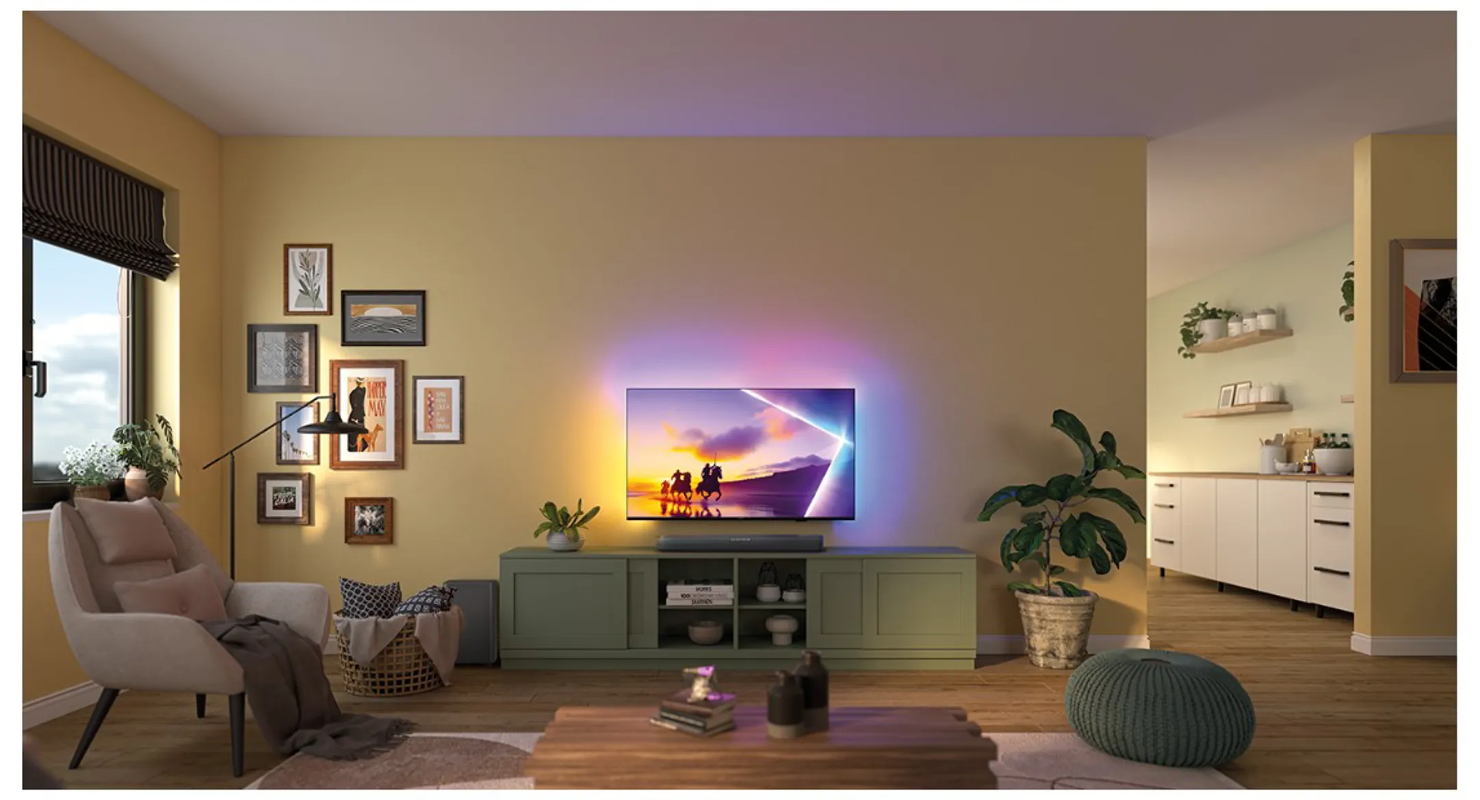 Philips TV QLED 4K Ambilight 43PUS8500/12 - 43 pouces image