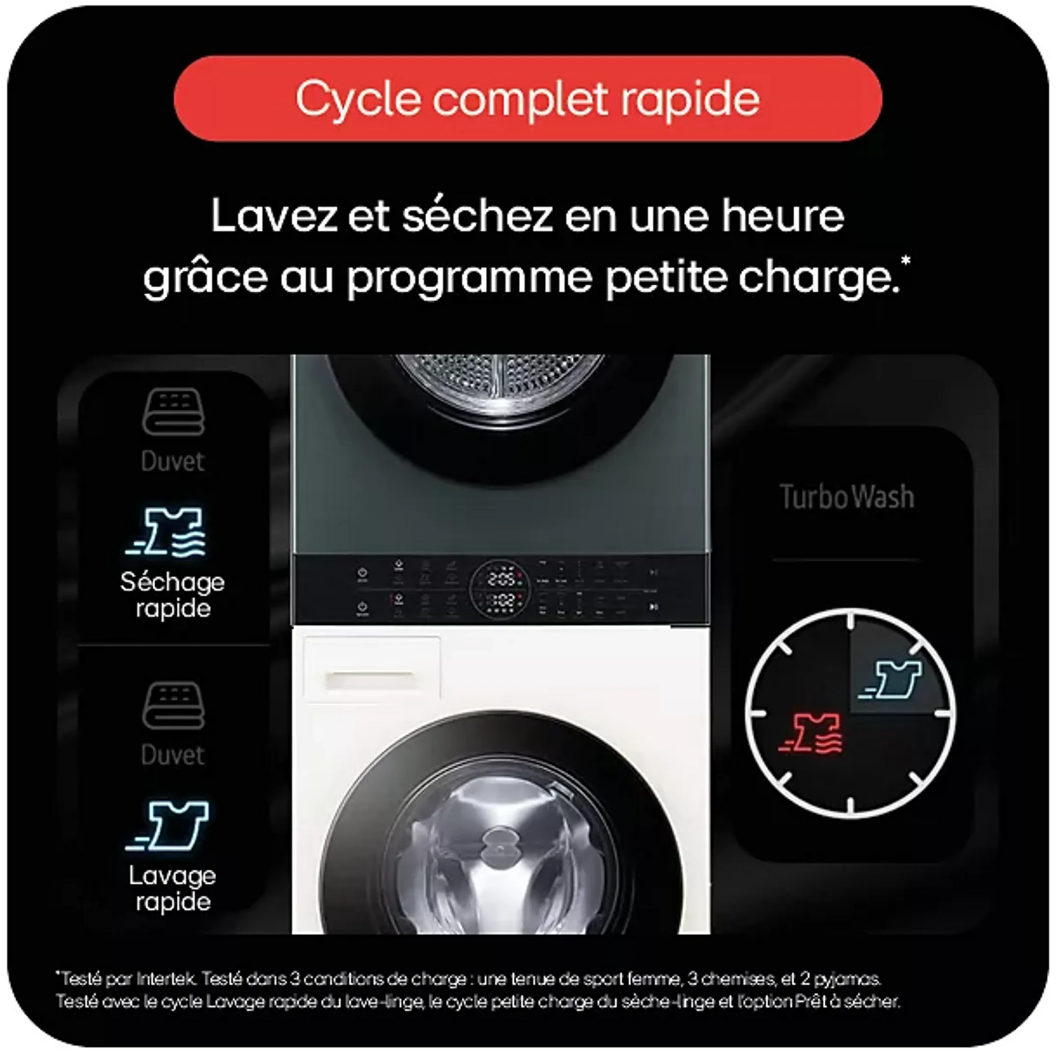 LG Lave-linge & Sèche Linge WashTower F214WT8GRBE image