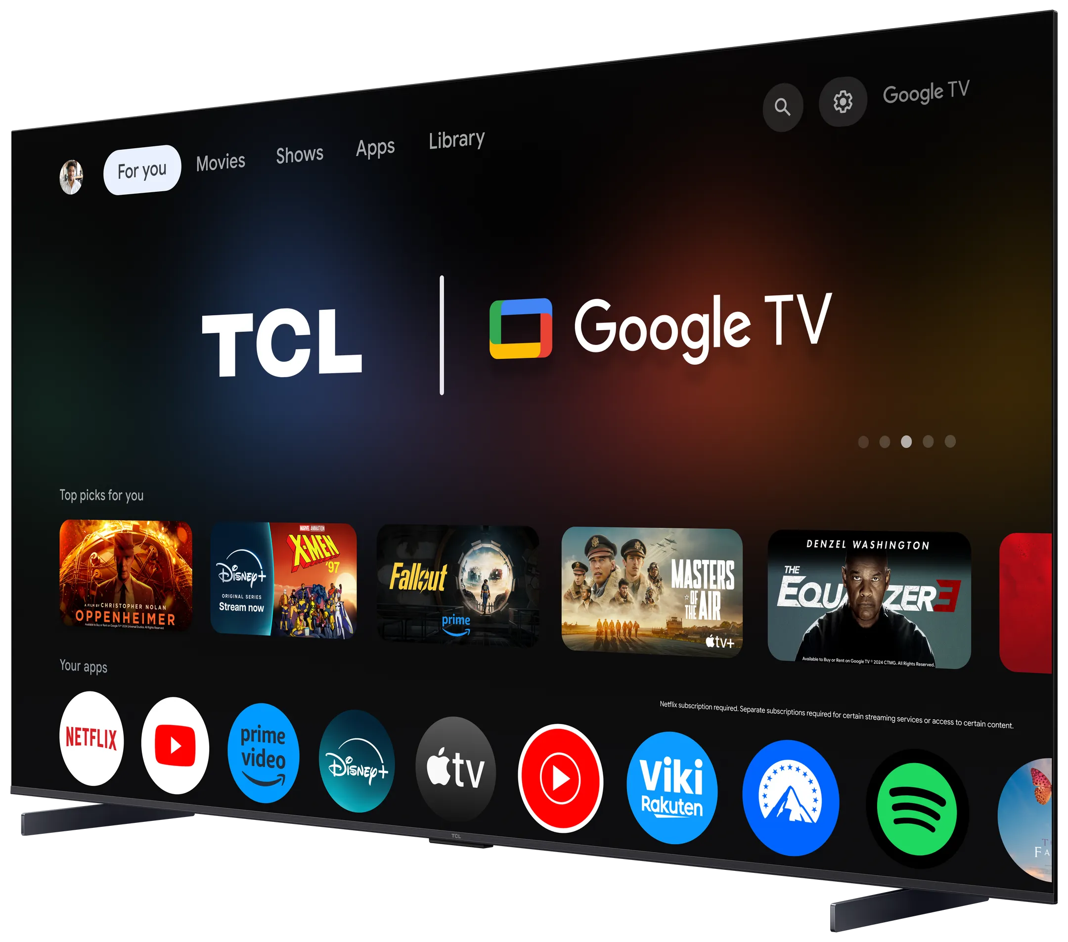 TCL TV QLED 4K 98P89K - 98 pouces image