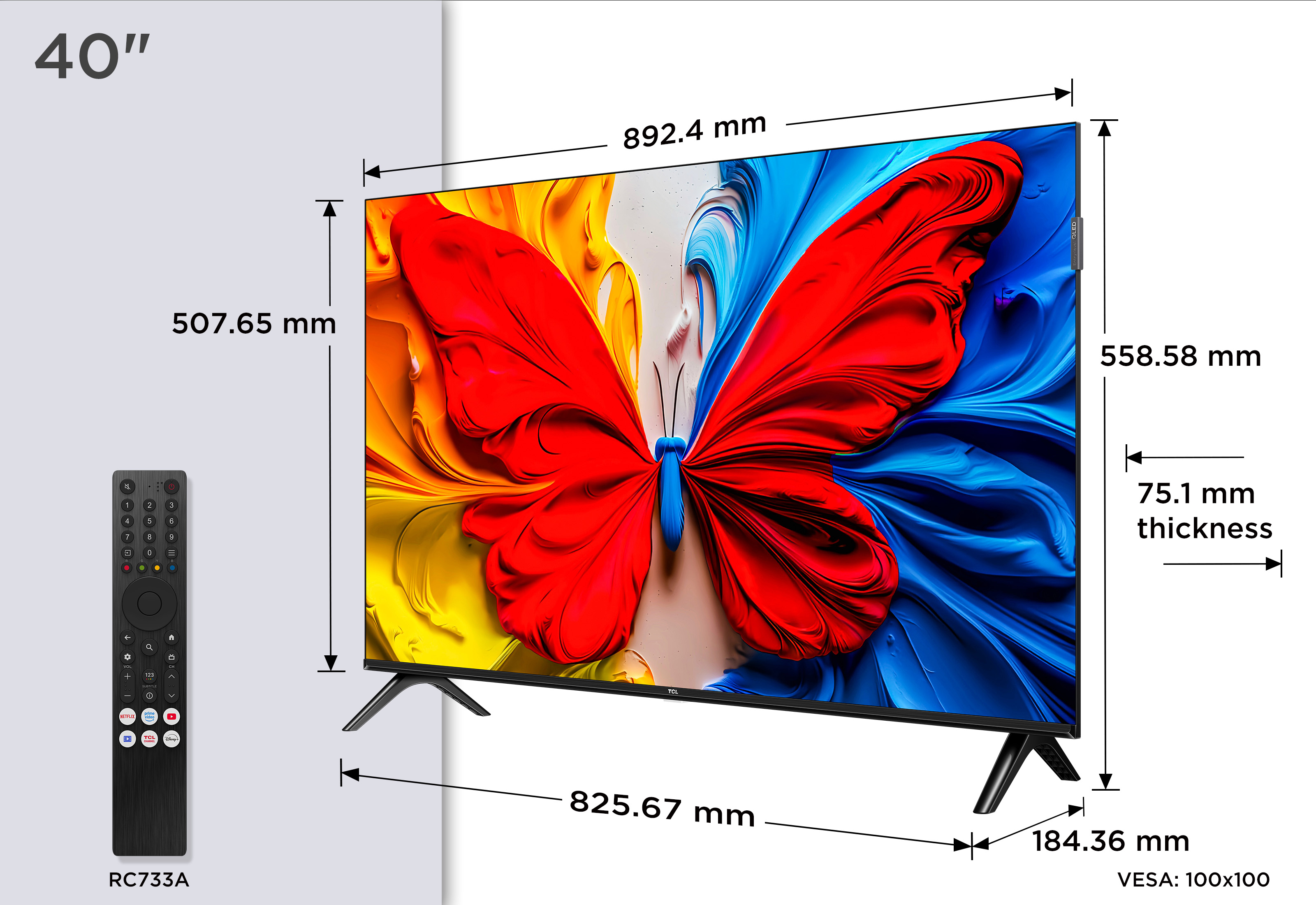 TV QLED Full HD TCL 40S59K 40