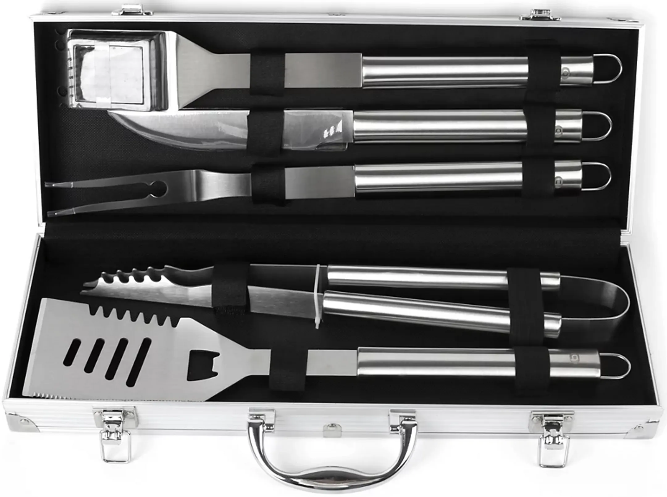 Ustensiles barbecue avec Malette - 5 pièces