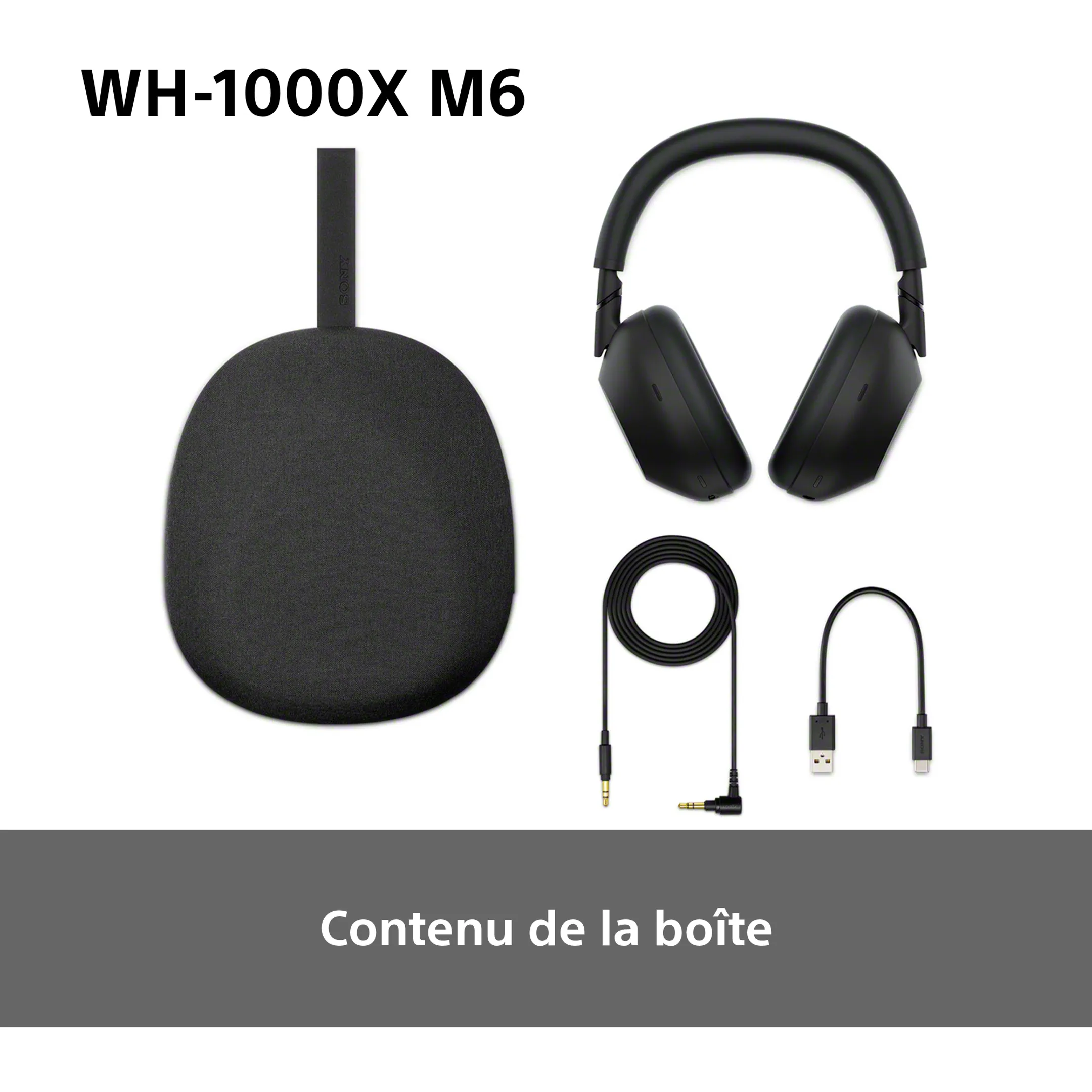 Sony Casque sans fil WH-1000XM6 IA - Noir image