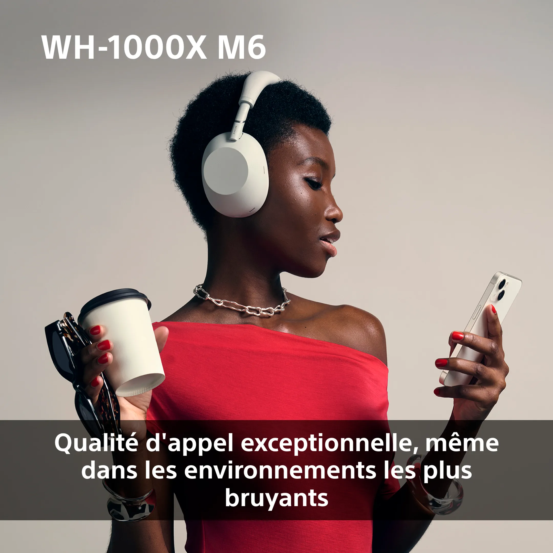 Sony Casque sans fil WH-1000XM6 IA - Noir image