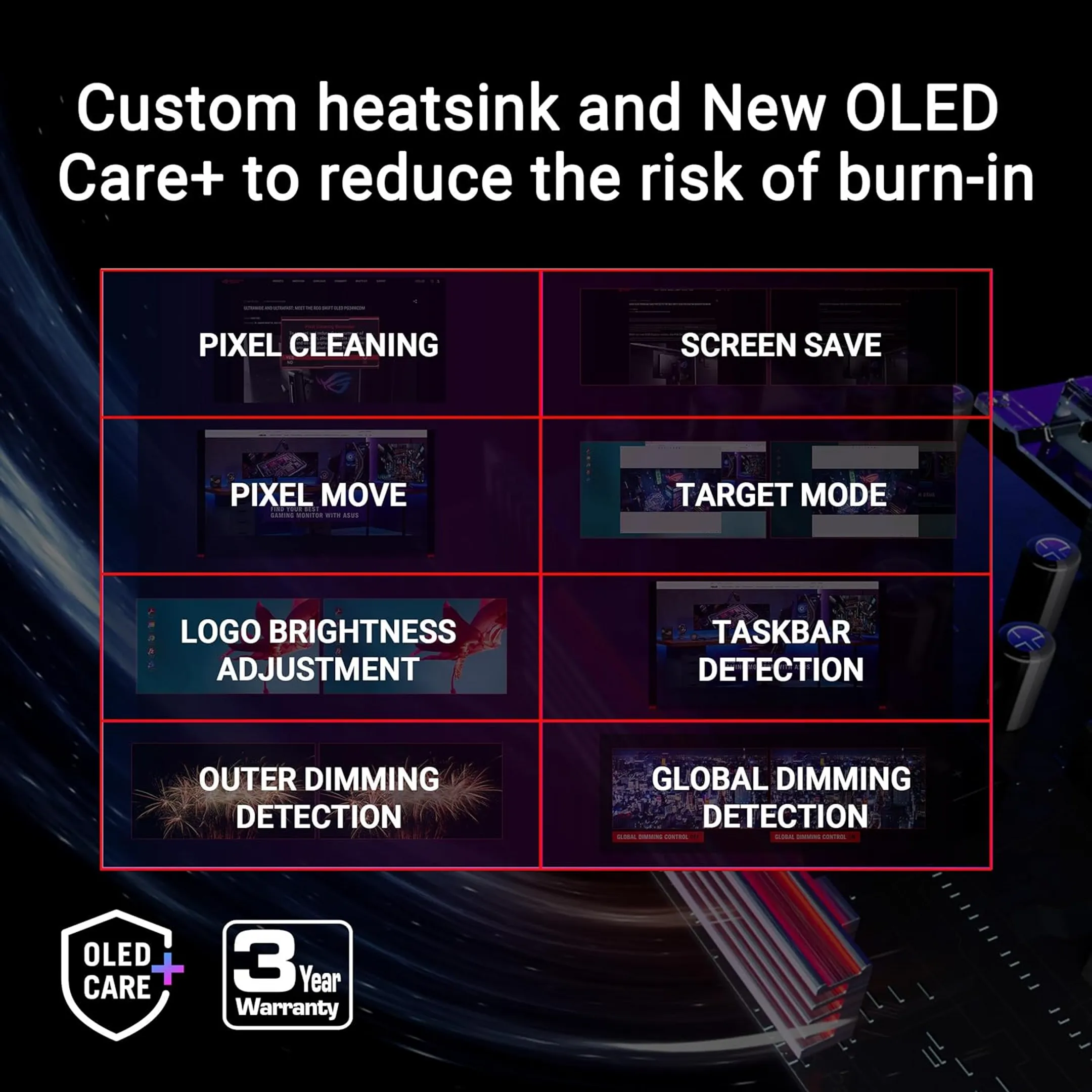 ASUS 27" Gaming Monitor QHD ROG Swift OLED PG27AQDP image