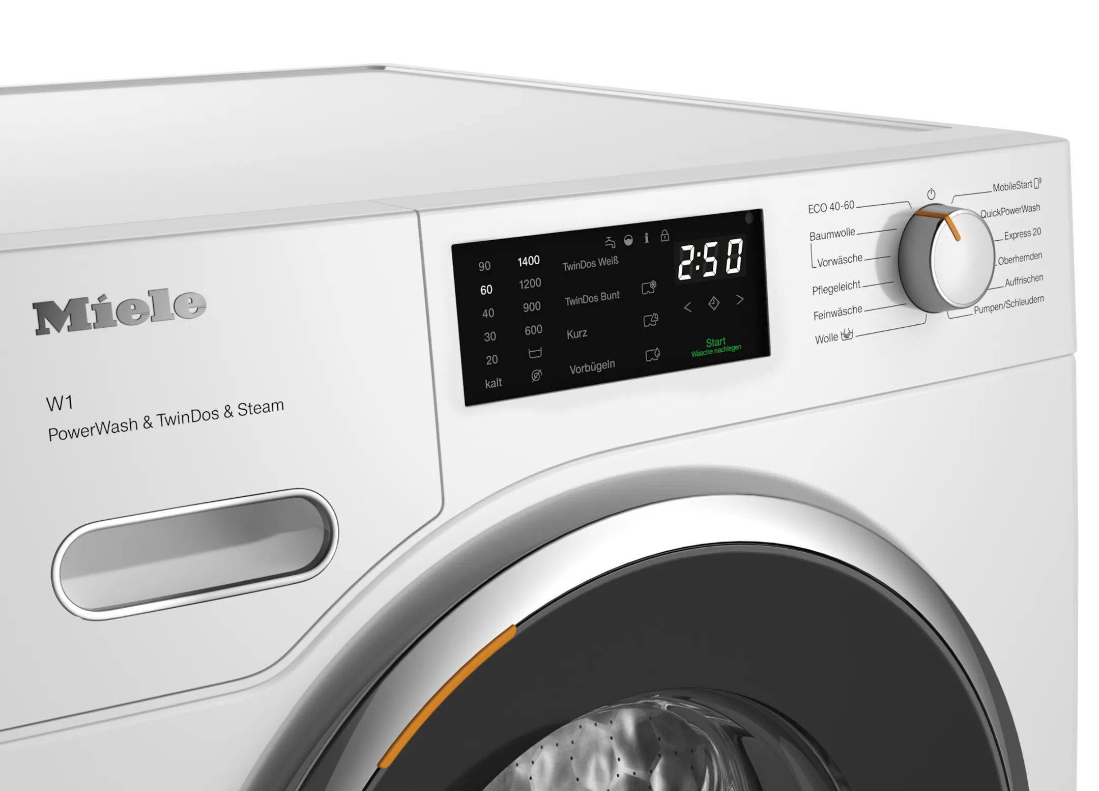 Miele Washing machine W1 PWash&TDos&Steam WWG880 WPS image