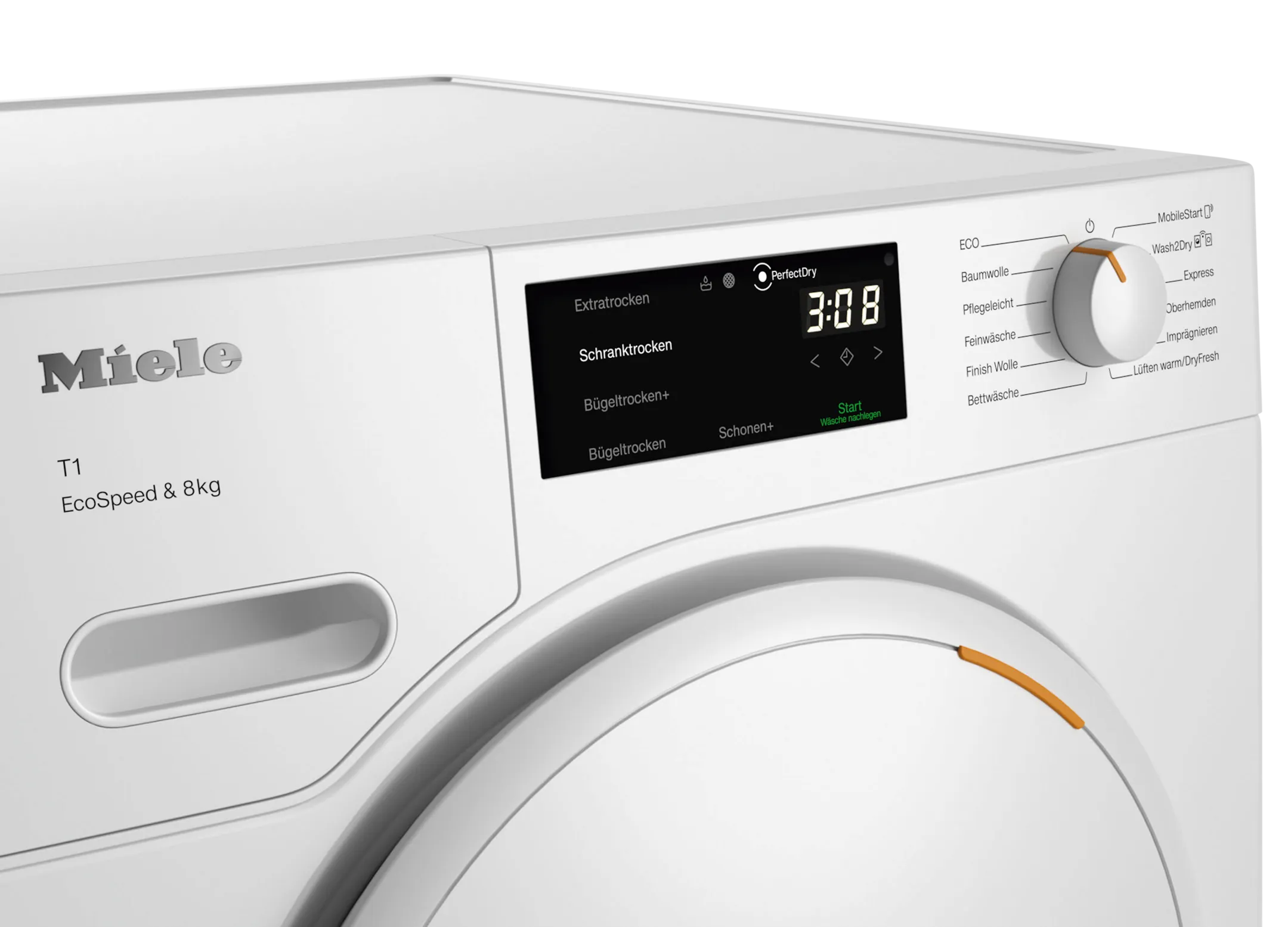 Miele Heat pump dryer T1 EcoSpeed&8kg TWB640WP image