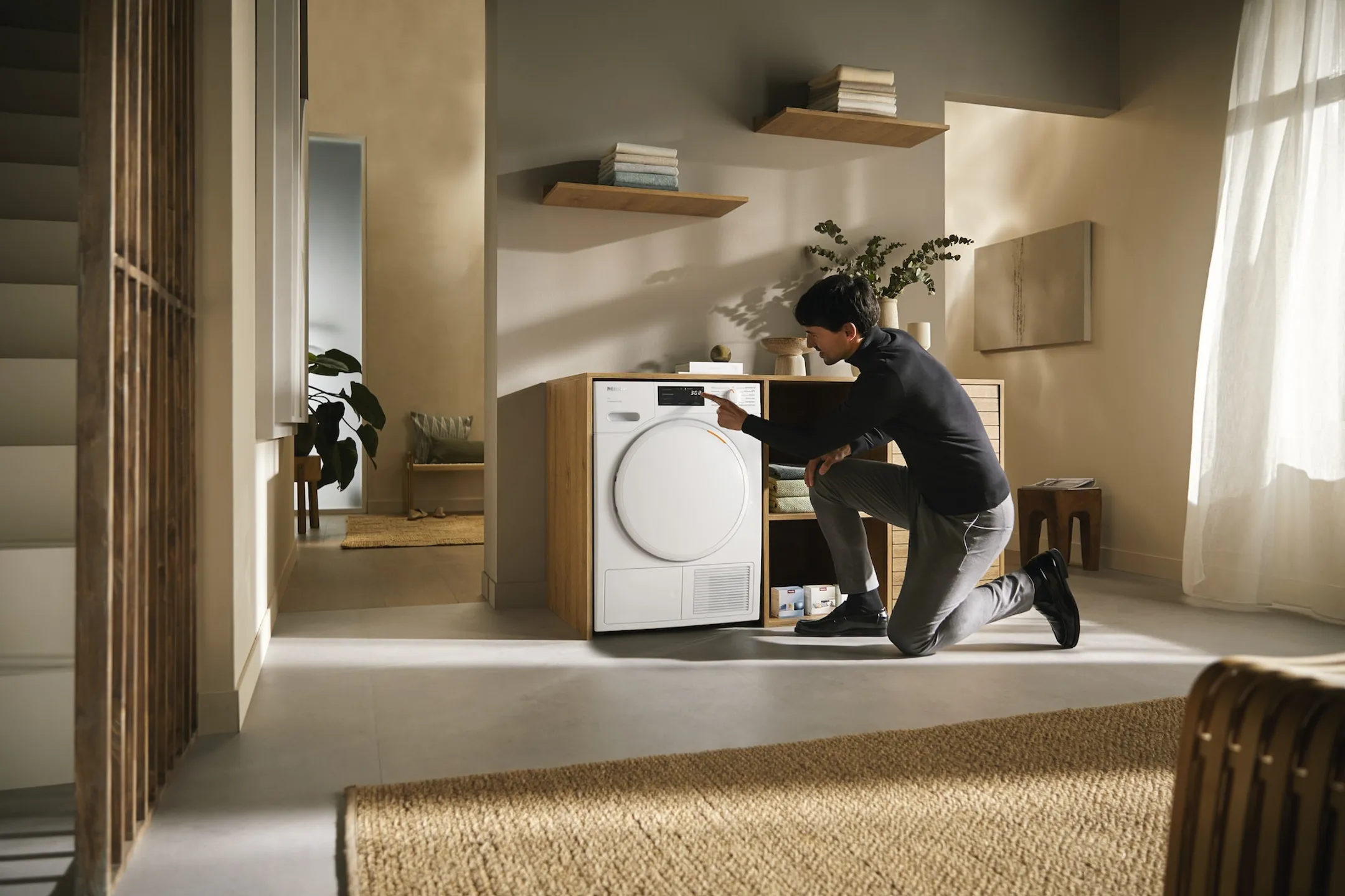 Miele Heat pump dryer T1 EcoSpeed&8kg TWB640WP image
