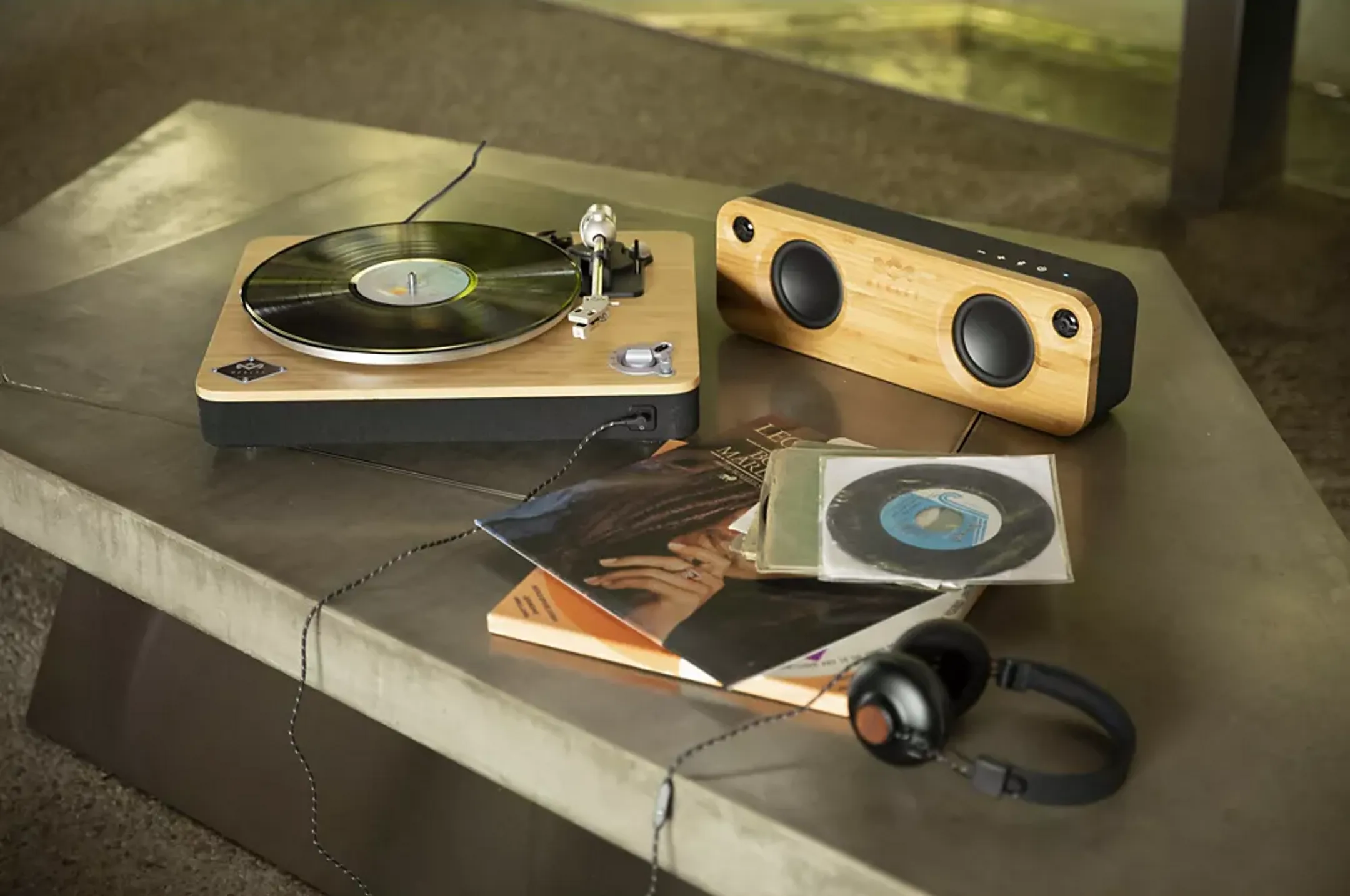 House Of Marley Bluetooth-Plattenspieler Stir It Up Wireless - Bambus image