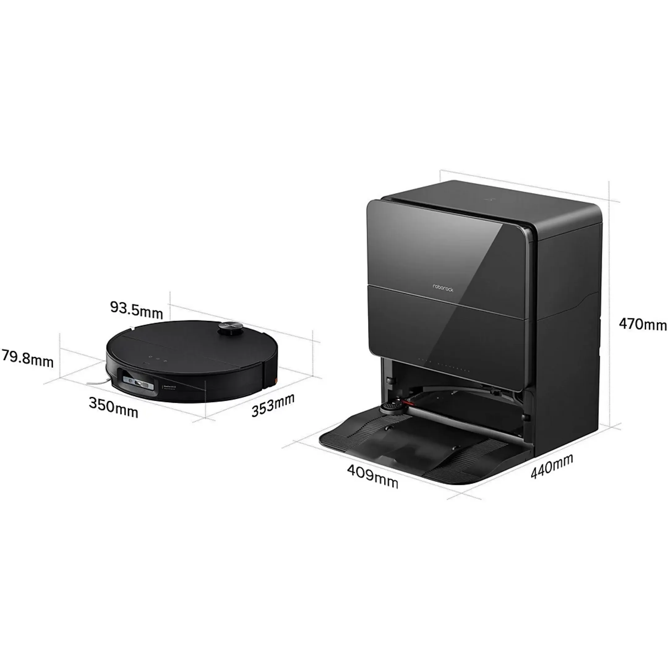 ROBOROCK Robot aspirateur laveur Saros 10 - Noir image