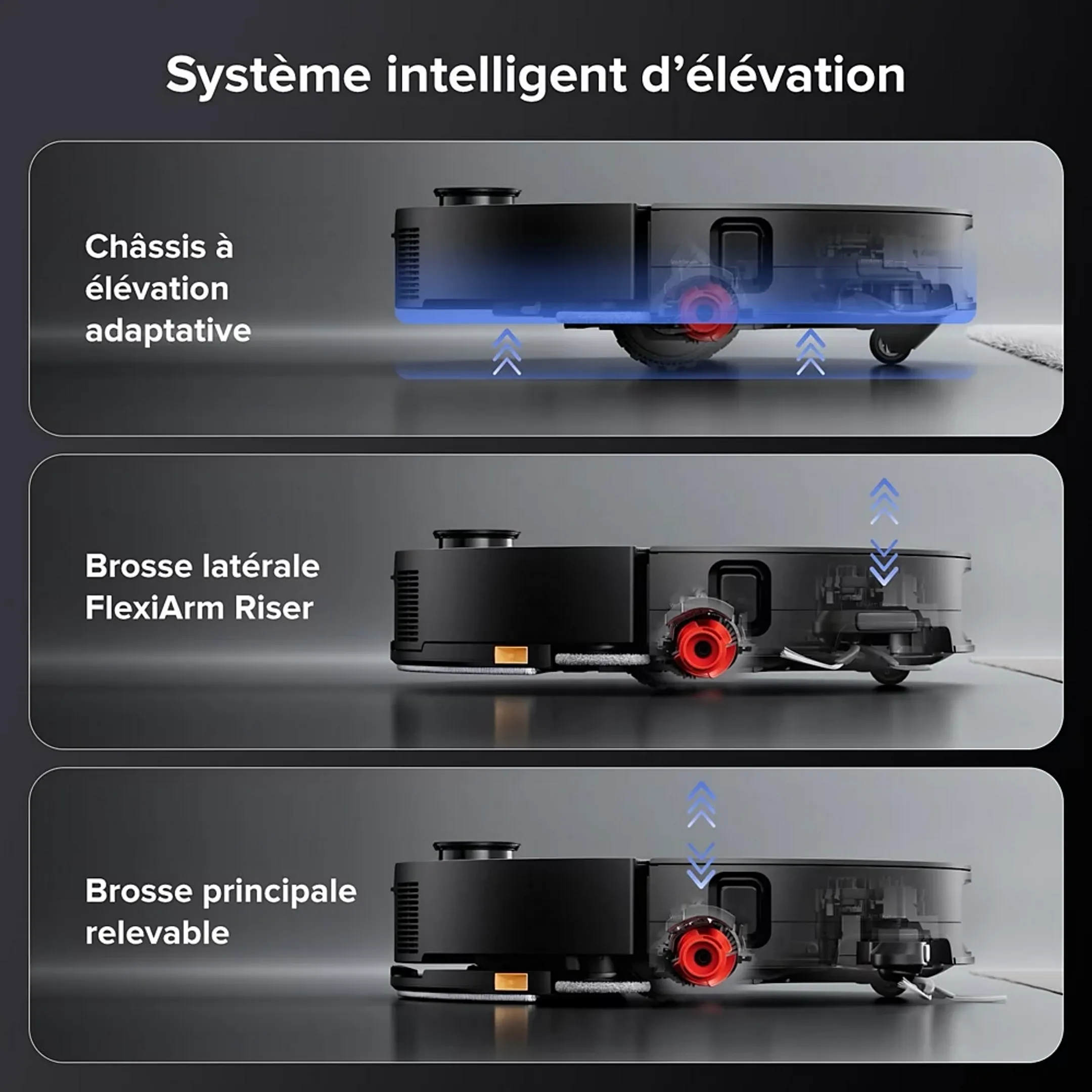 ROBOROCK Robot aspirateur laveur Saros 10 - Noir image