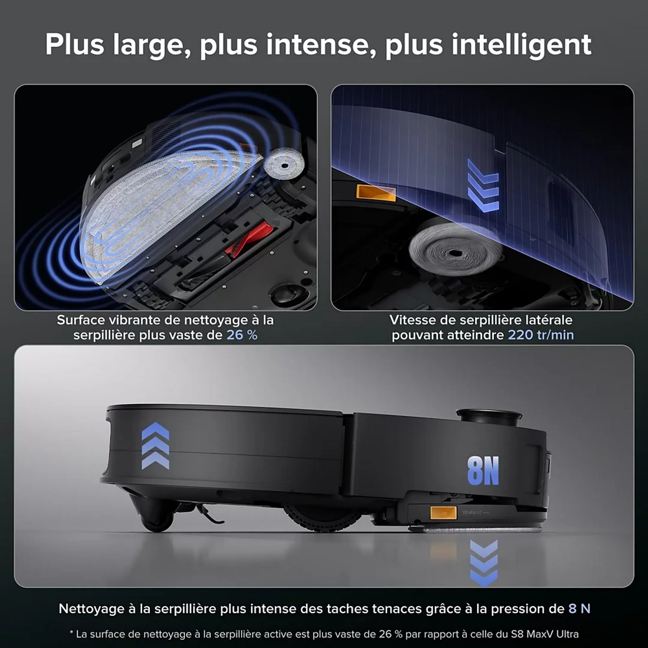 ROBOROCK Robot aspirateur laveur Saros 10 - Noir image