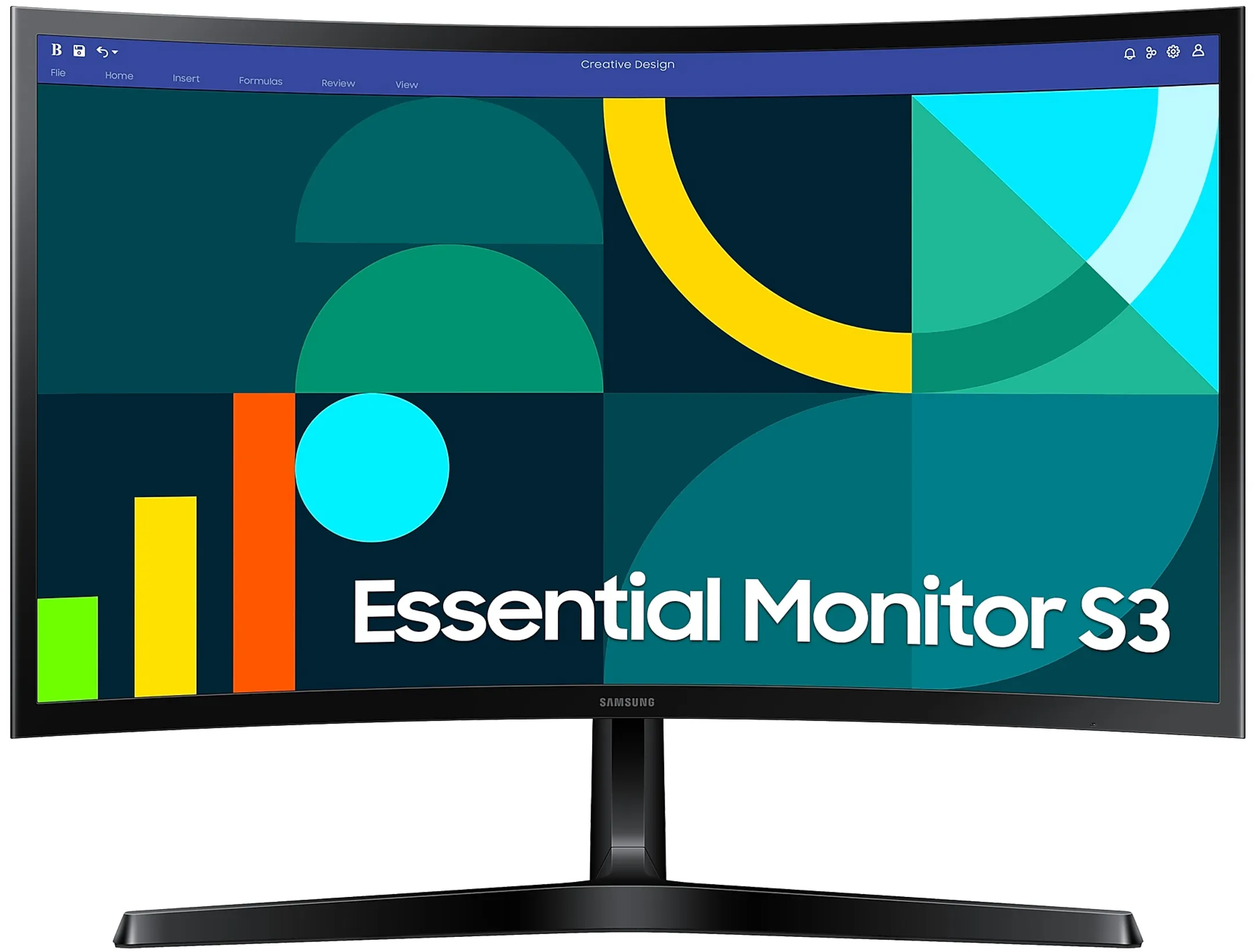 Moniteur PC incurvé 24" FHD Essential Monitor S3 LS24D366GAUXEN
