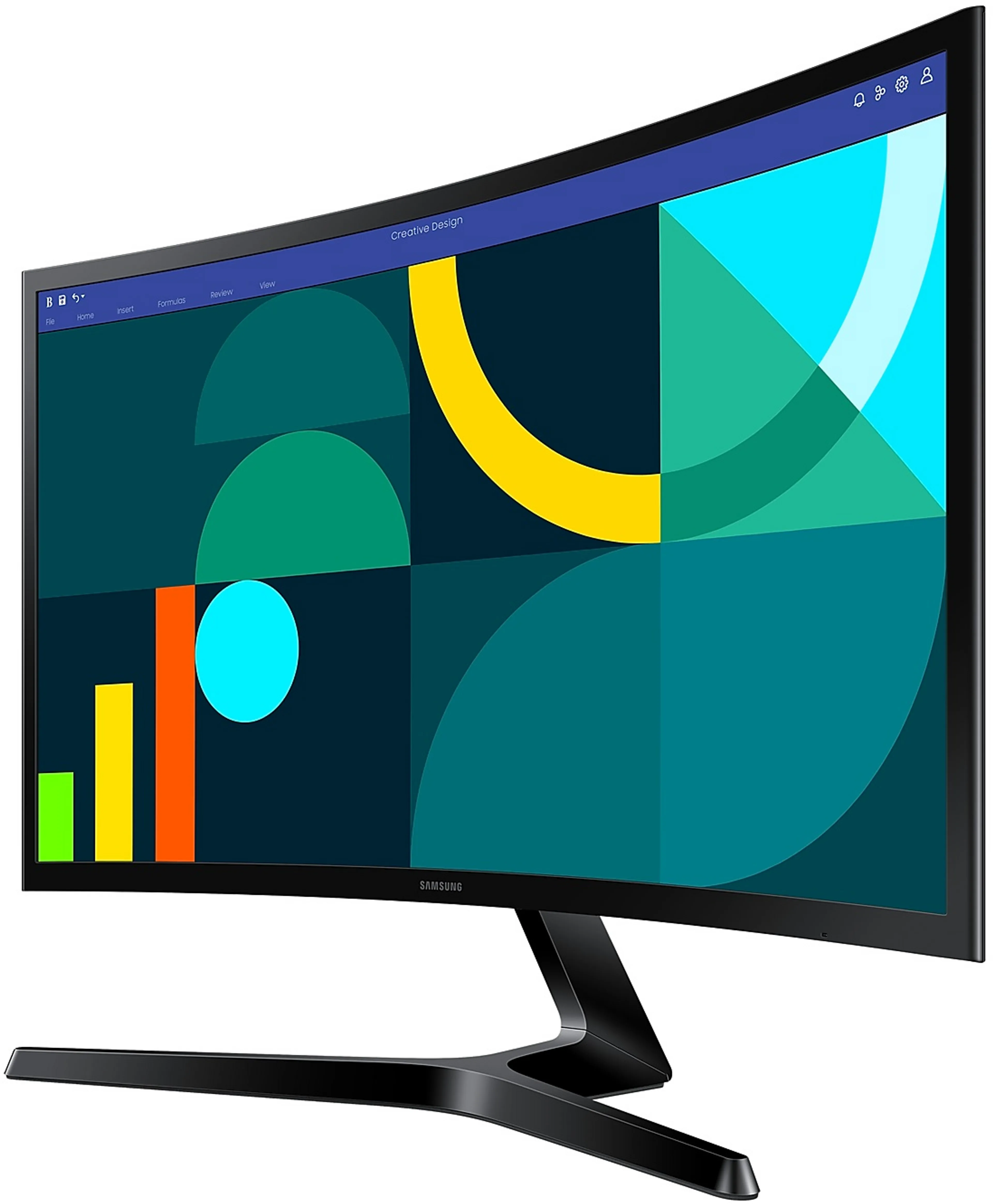 Samsung 24” FHD curved PC monitor Essential Monitor S3 LS24D366GAUXEN image