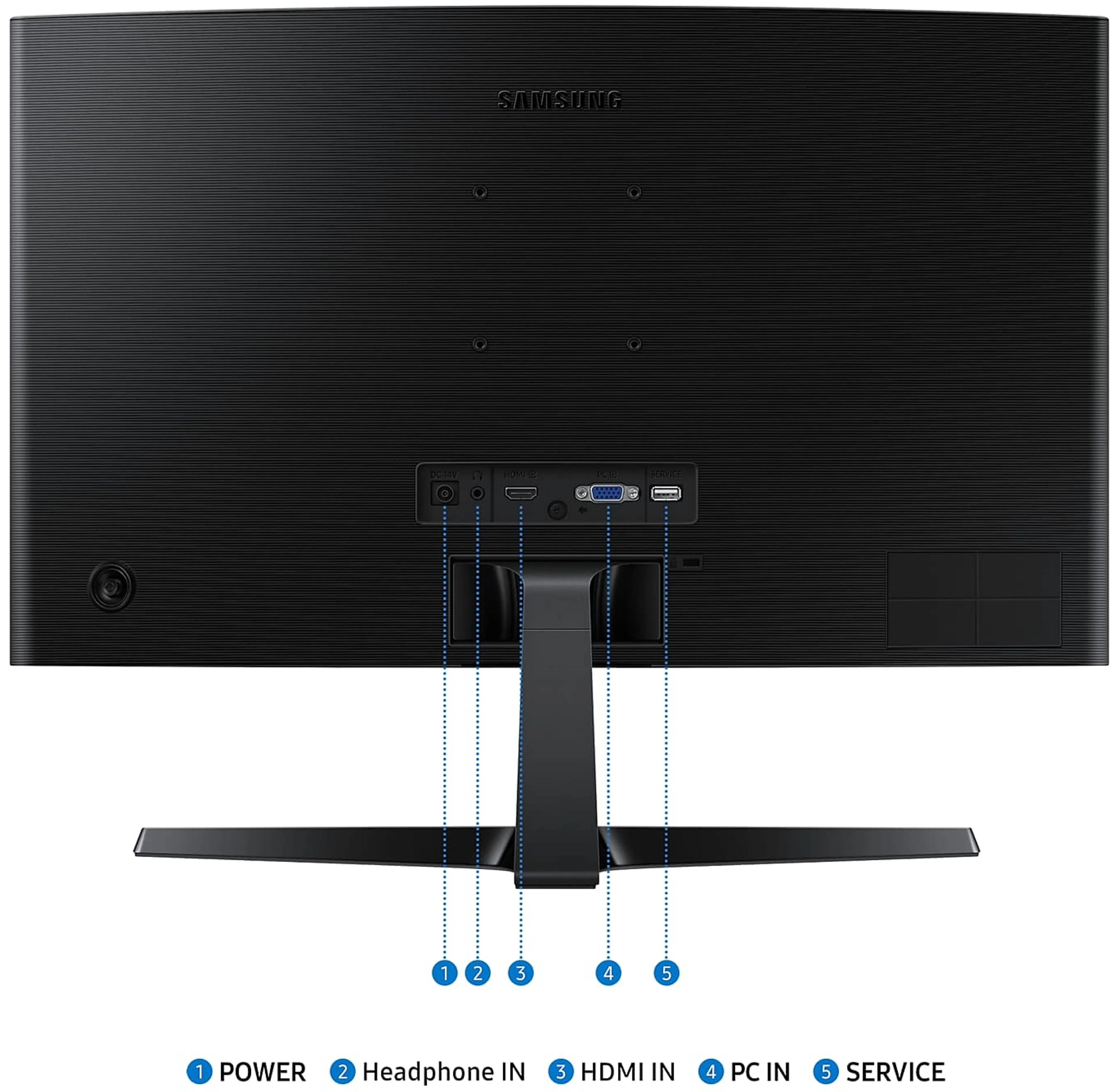 Samsung 24” FHD curved PC monitor Essential Monitor S3 LS24D366GAUXEN image