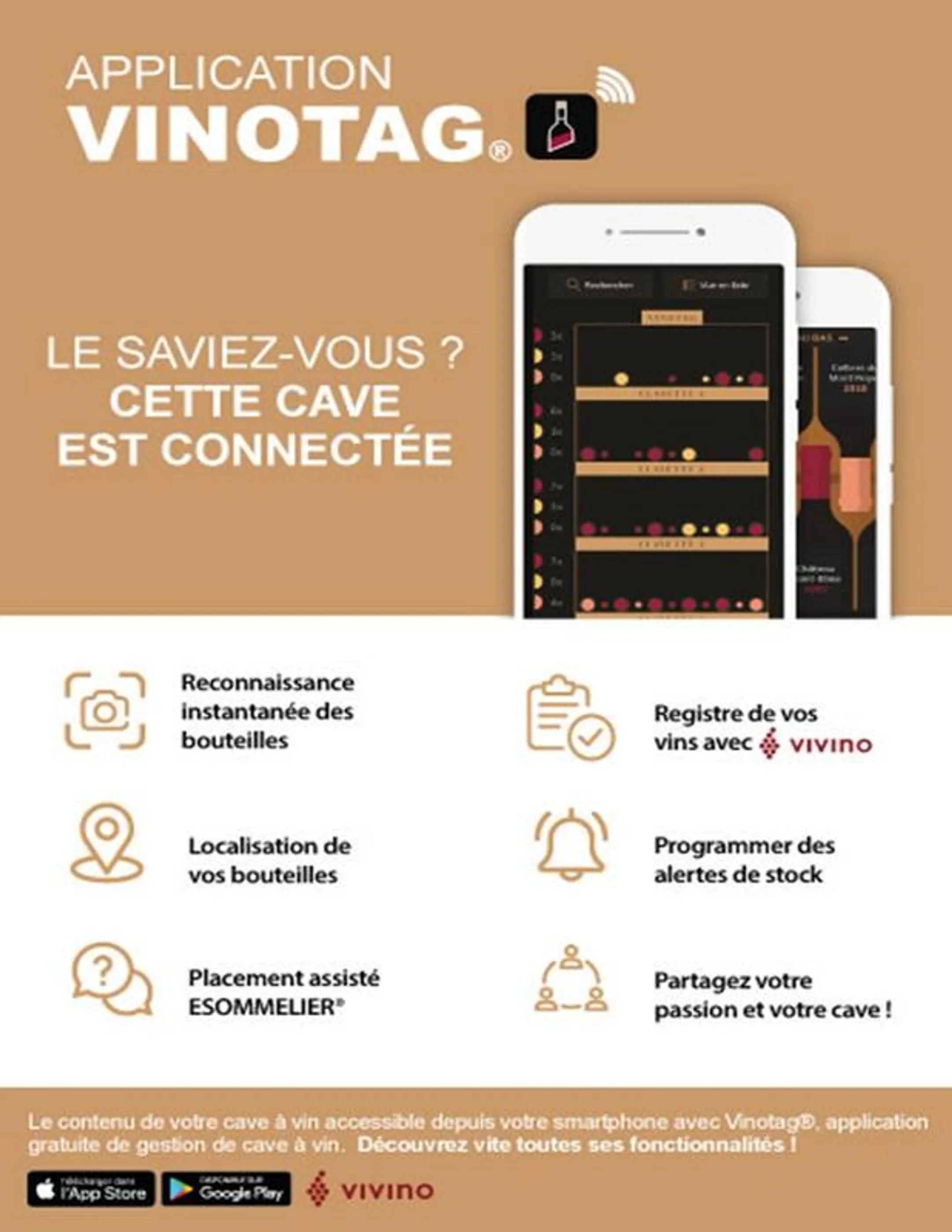 La Sommelière Cave à vin LS117Black - 121 bouteilles image