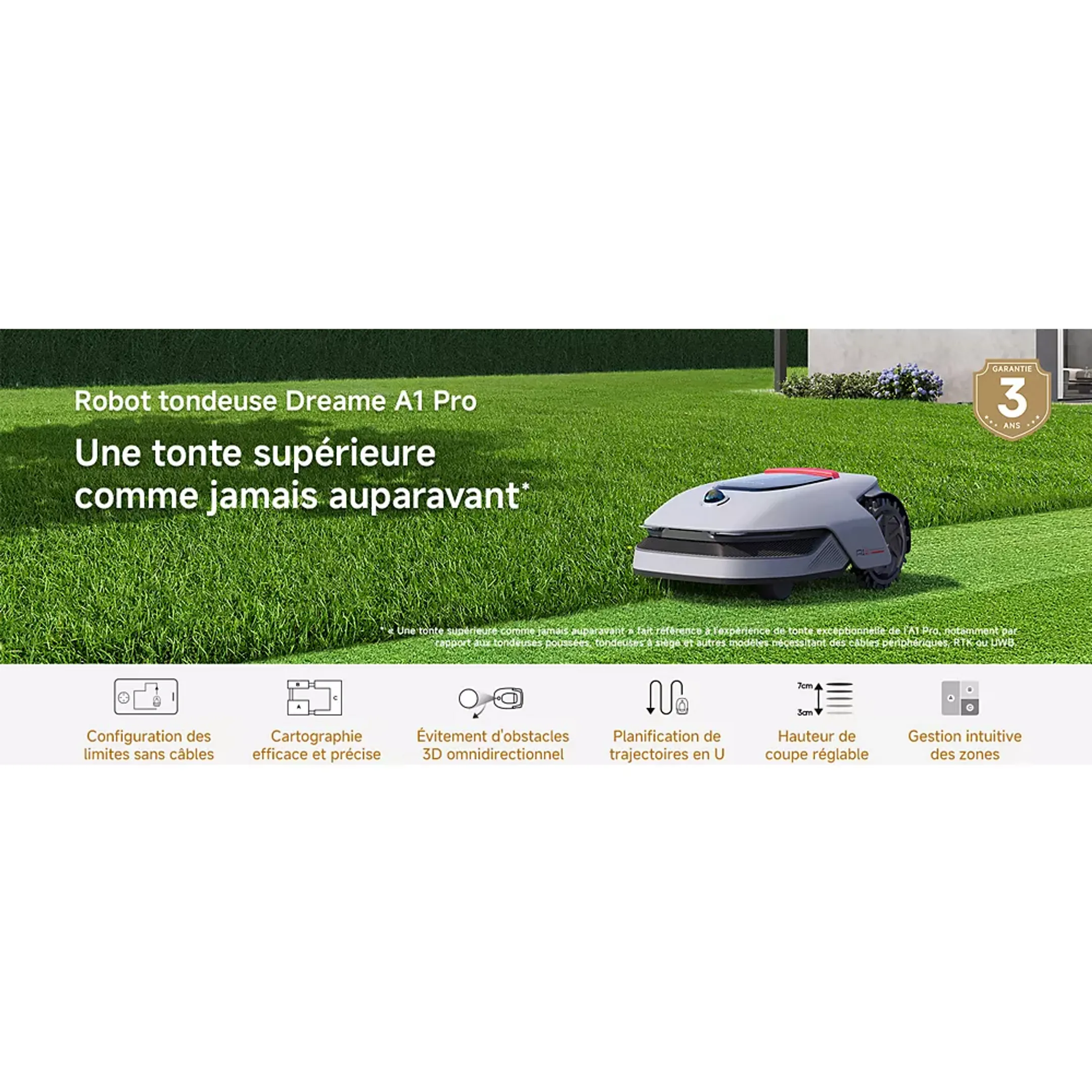 DREAME Robot tondeuse A1 Pro image
