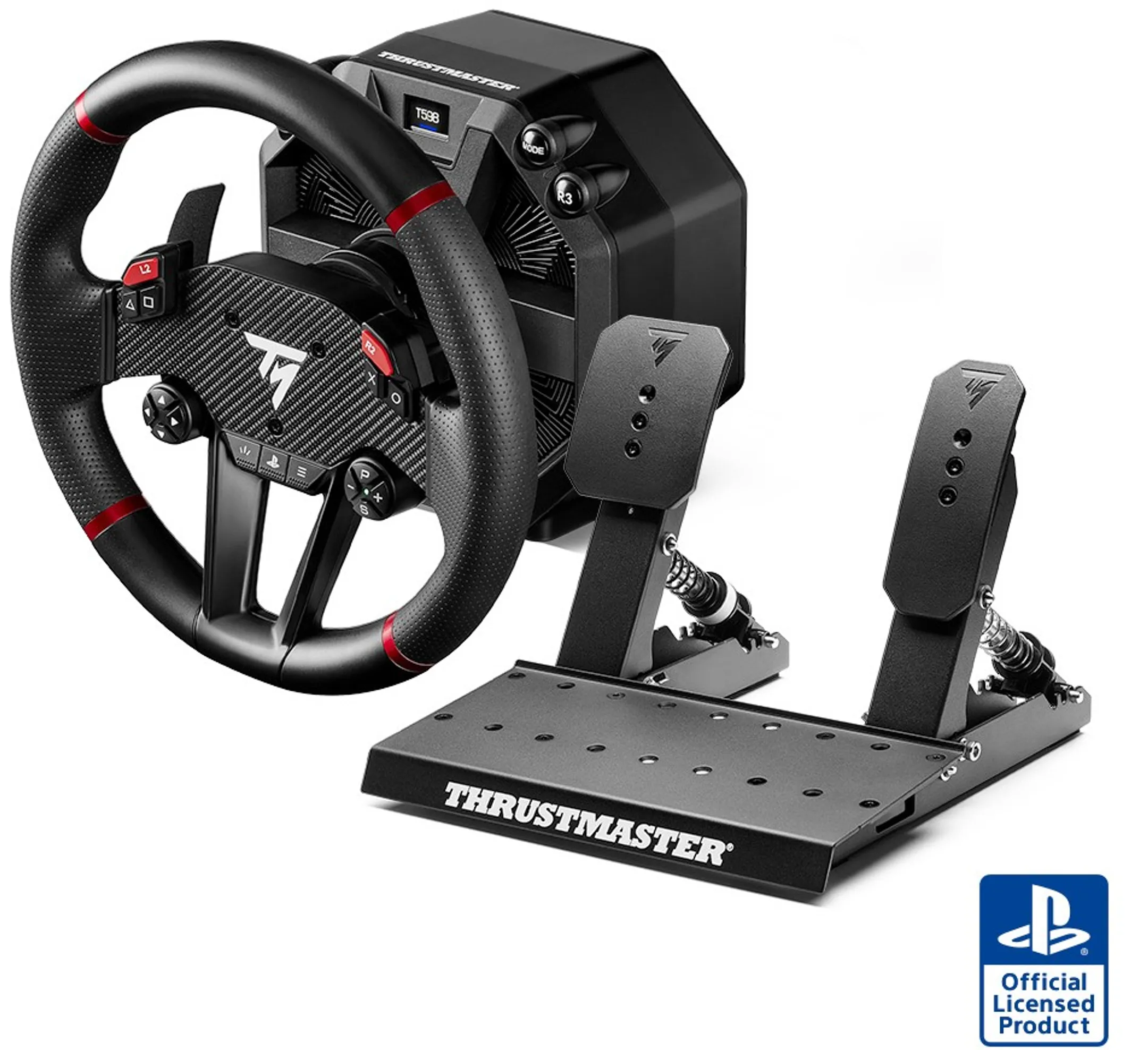 Volant + Pédalier T598 - Playstation & PC