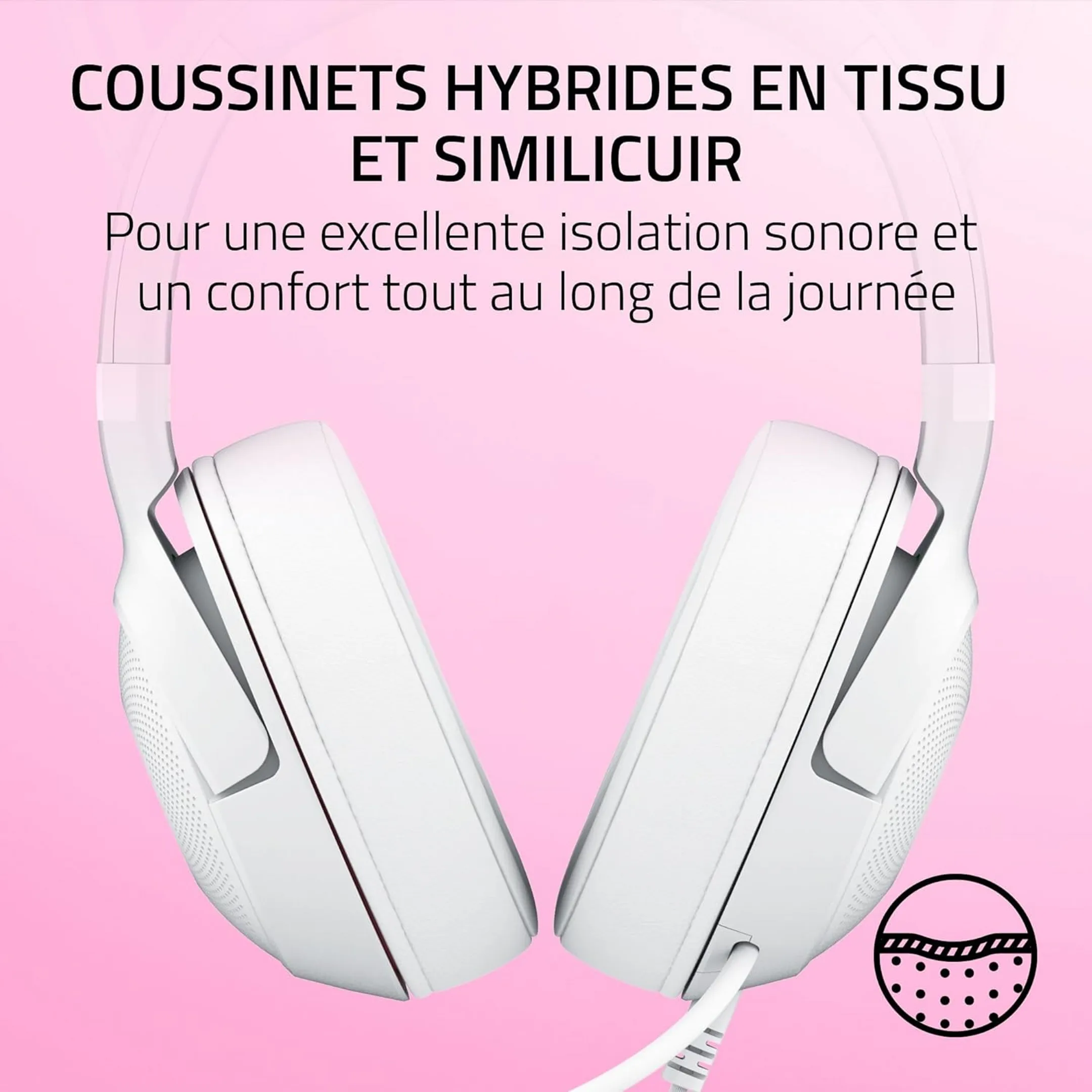 Razer Casque gaming Kraken Kitty V2 - Blanc image