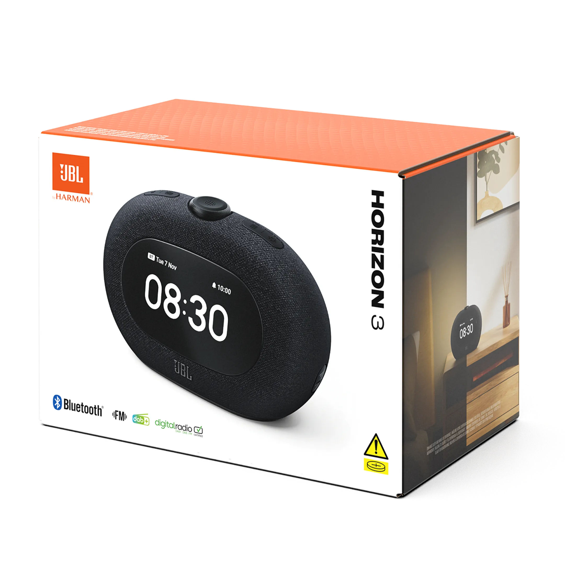 JBL Radio réveil bluetooth Horizon 3 - Noir image