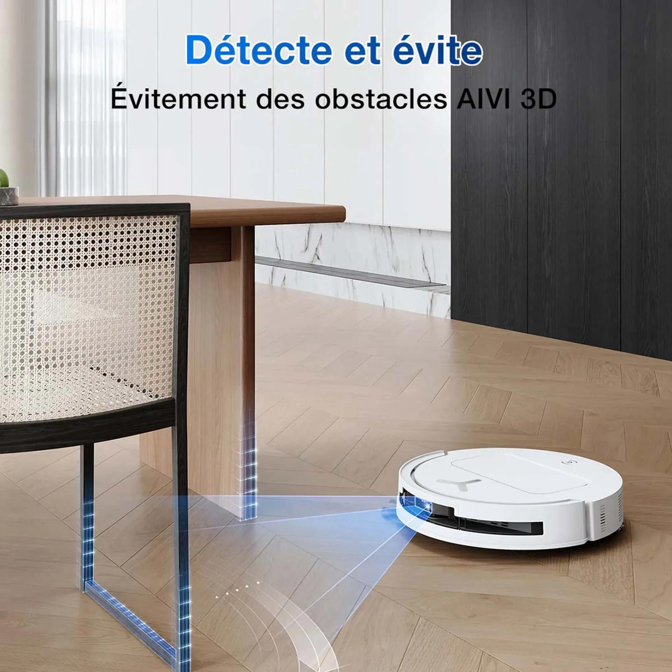ECOVACS Robot aspirateur laveur Deebot T50 Omni (Gen 2) - Blanc image