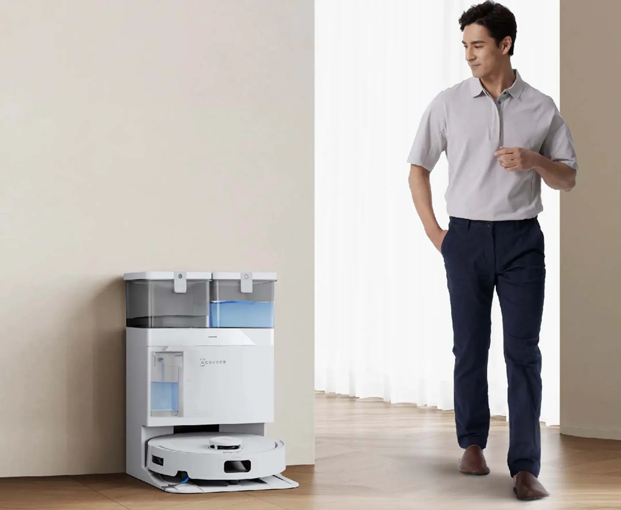 ECOVACS Robot Vacuum Cleaner Deebot T30C (Gen 2) - White image