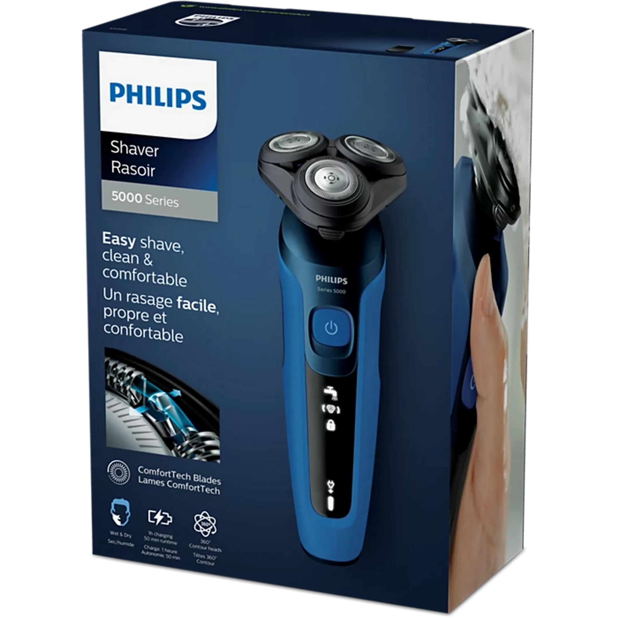 Philips Rasoir électrique Serie 5000 S5466/17 - Bleu image