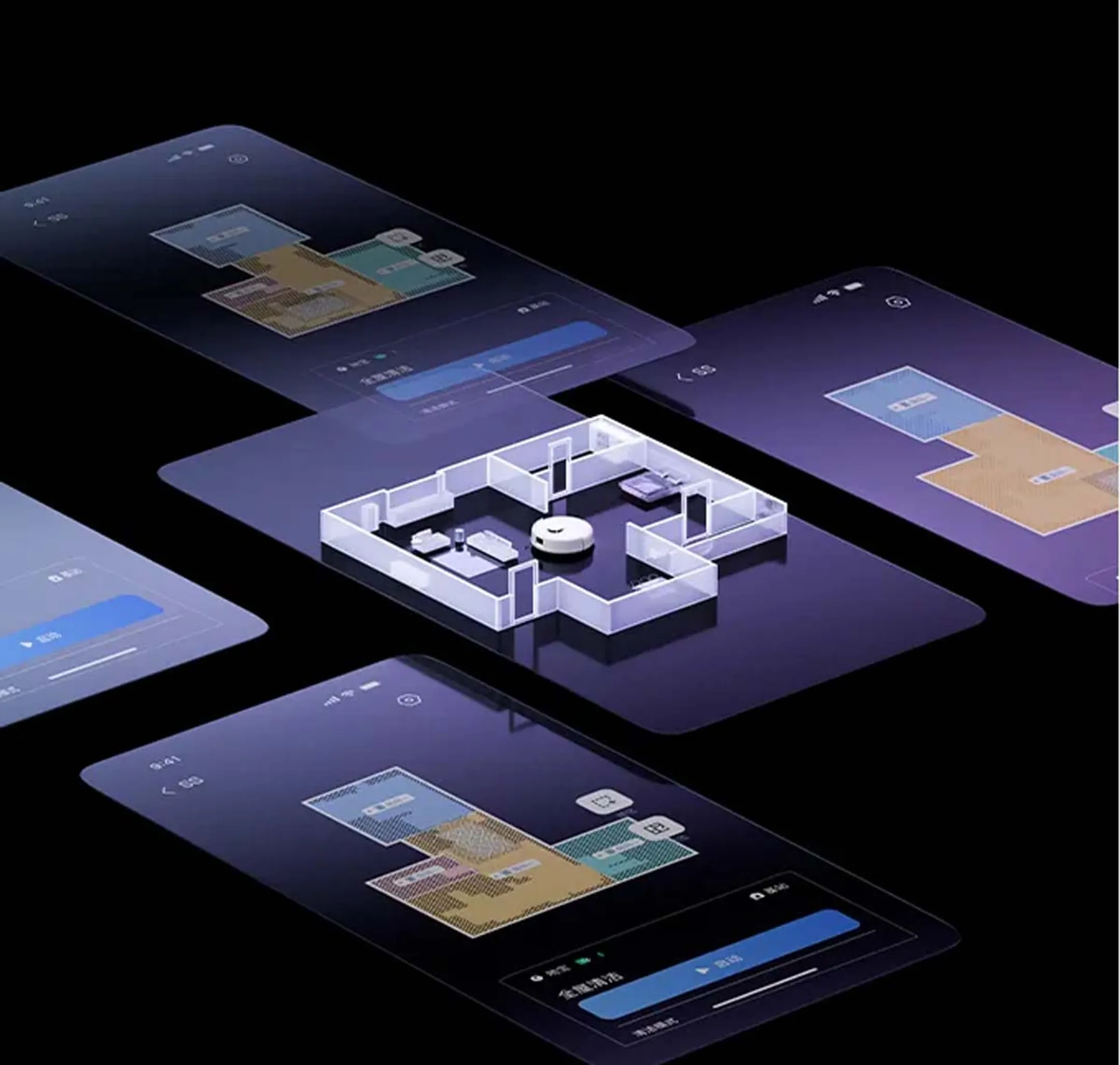 ECOVACS Robot aspirateur laveur DEEBOT mini Blue image