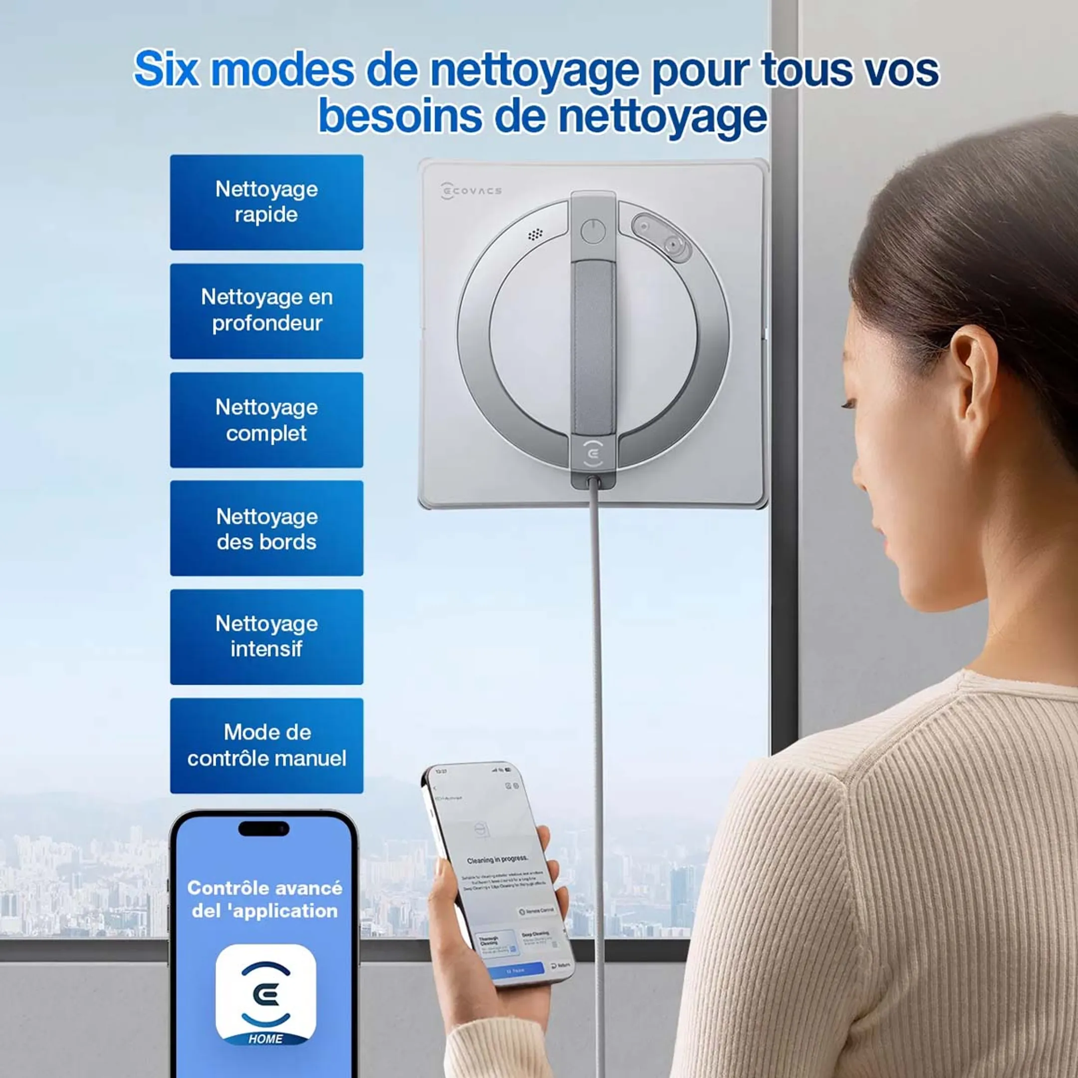 ECOVACS Robot lave-vitre Winbot W2 Pro image