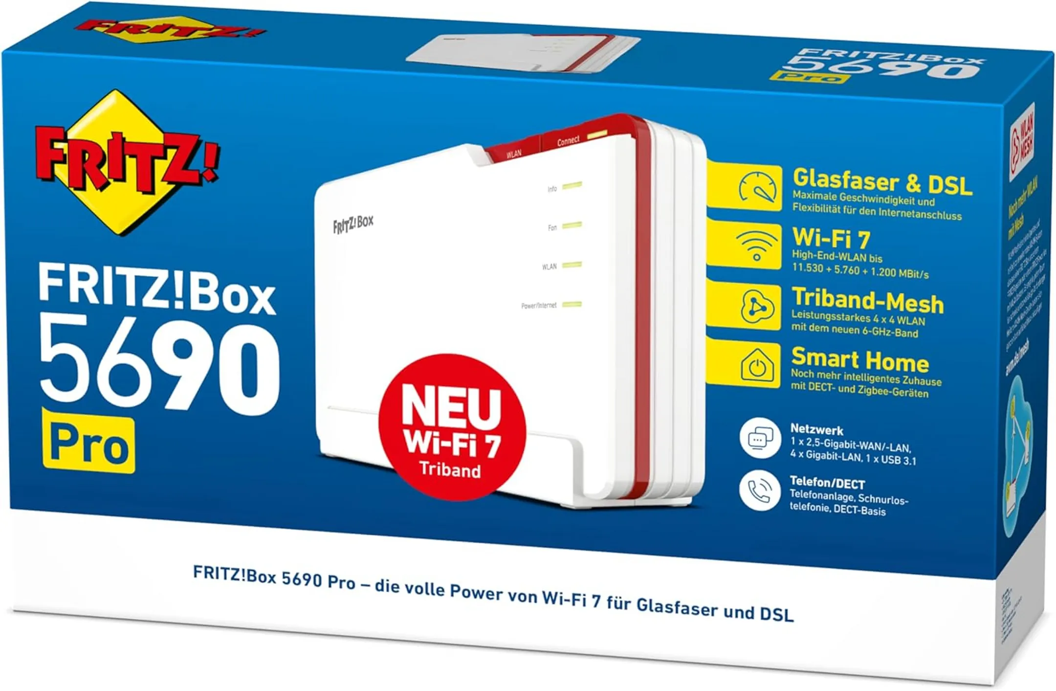 AVM FRITZ Modem Routeur DSL / Fibre Fritz!Box 5690 Pro image