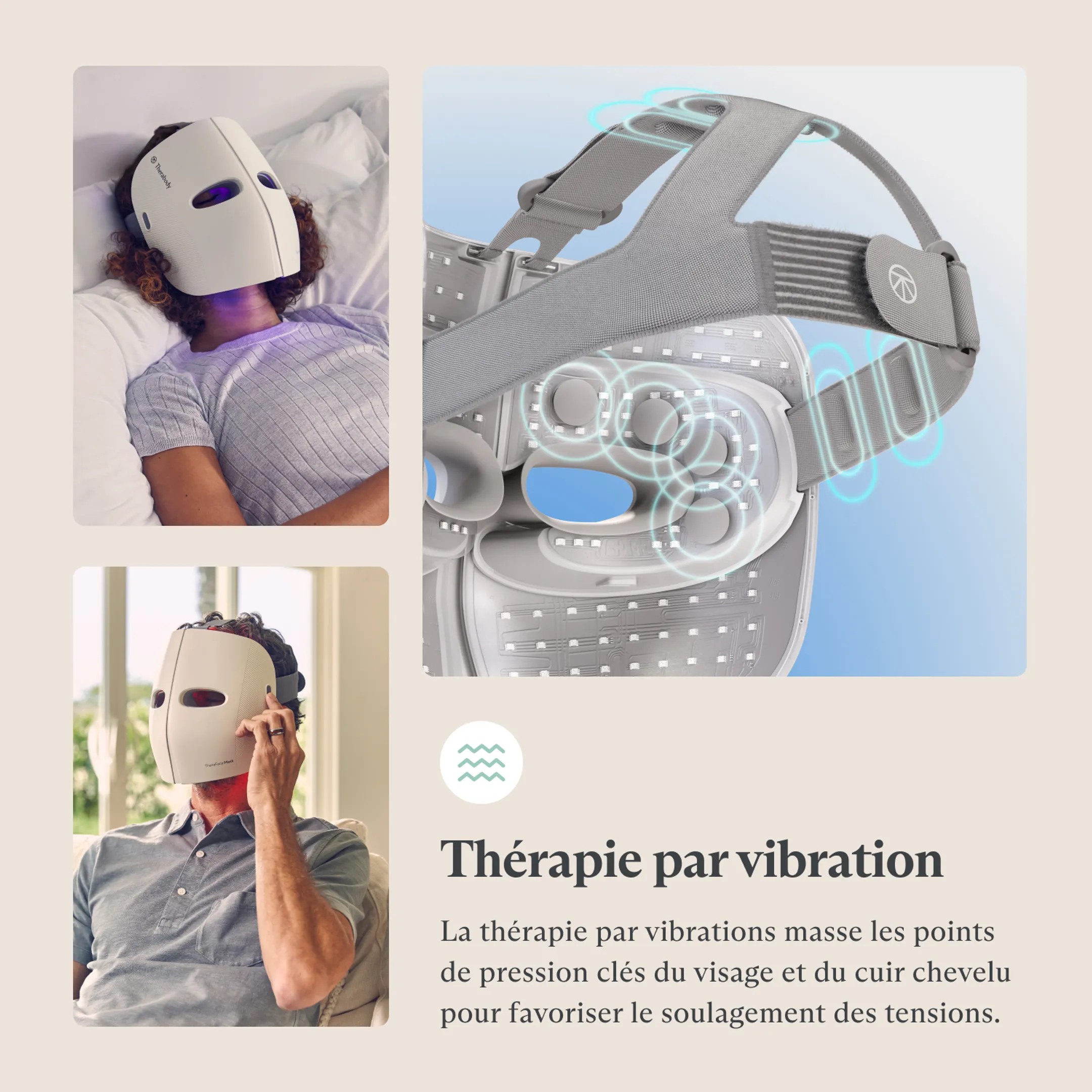 Therabody Masque LED TheraFace Mask - Blanc image